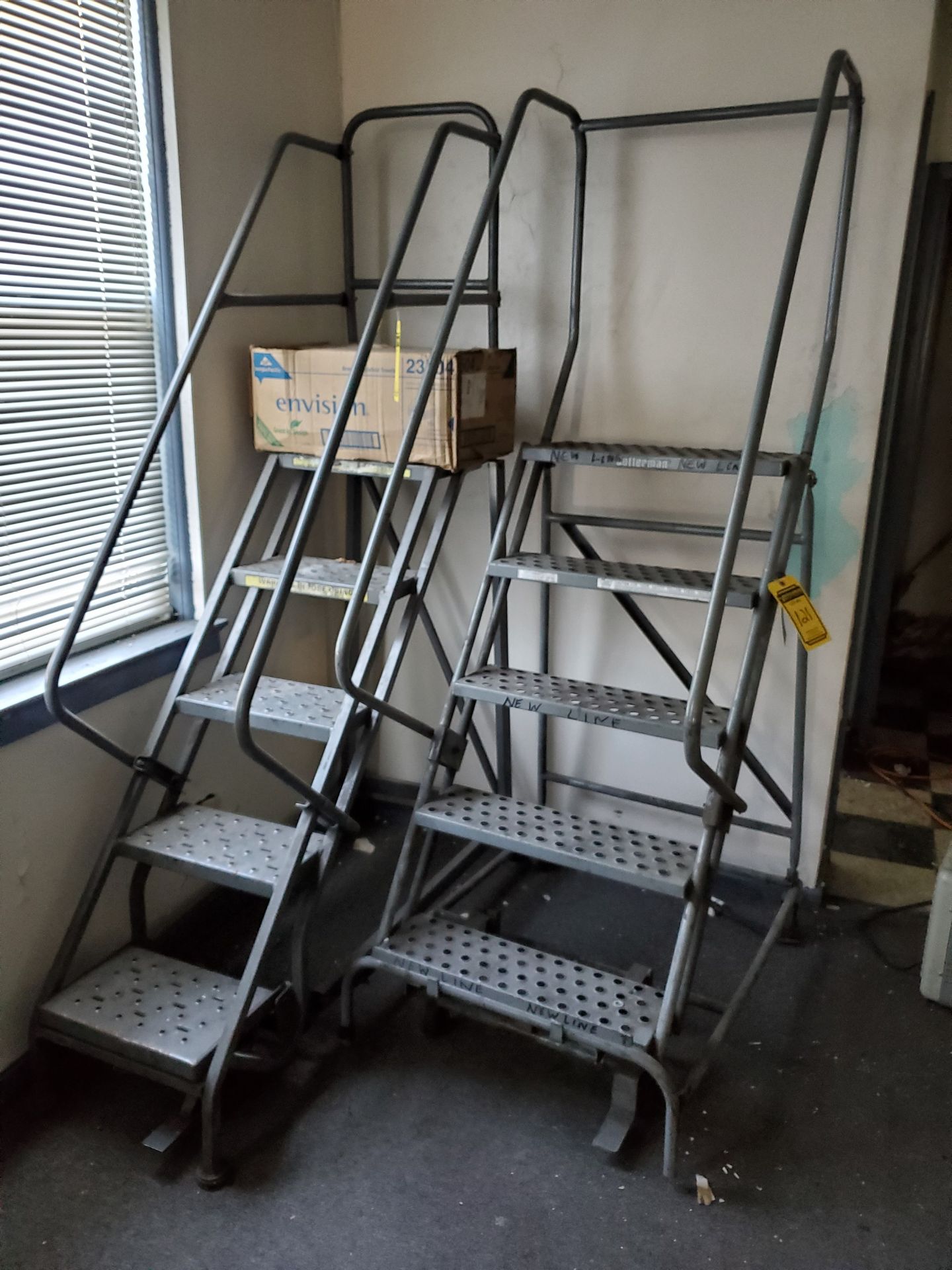 (2) SETS OF STOCKROOM STAIRS, 50'' WORK HEIGHT - Image 2 of 4