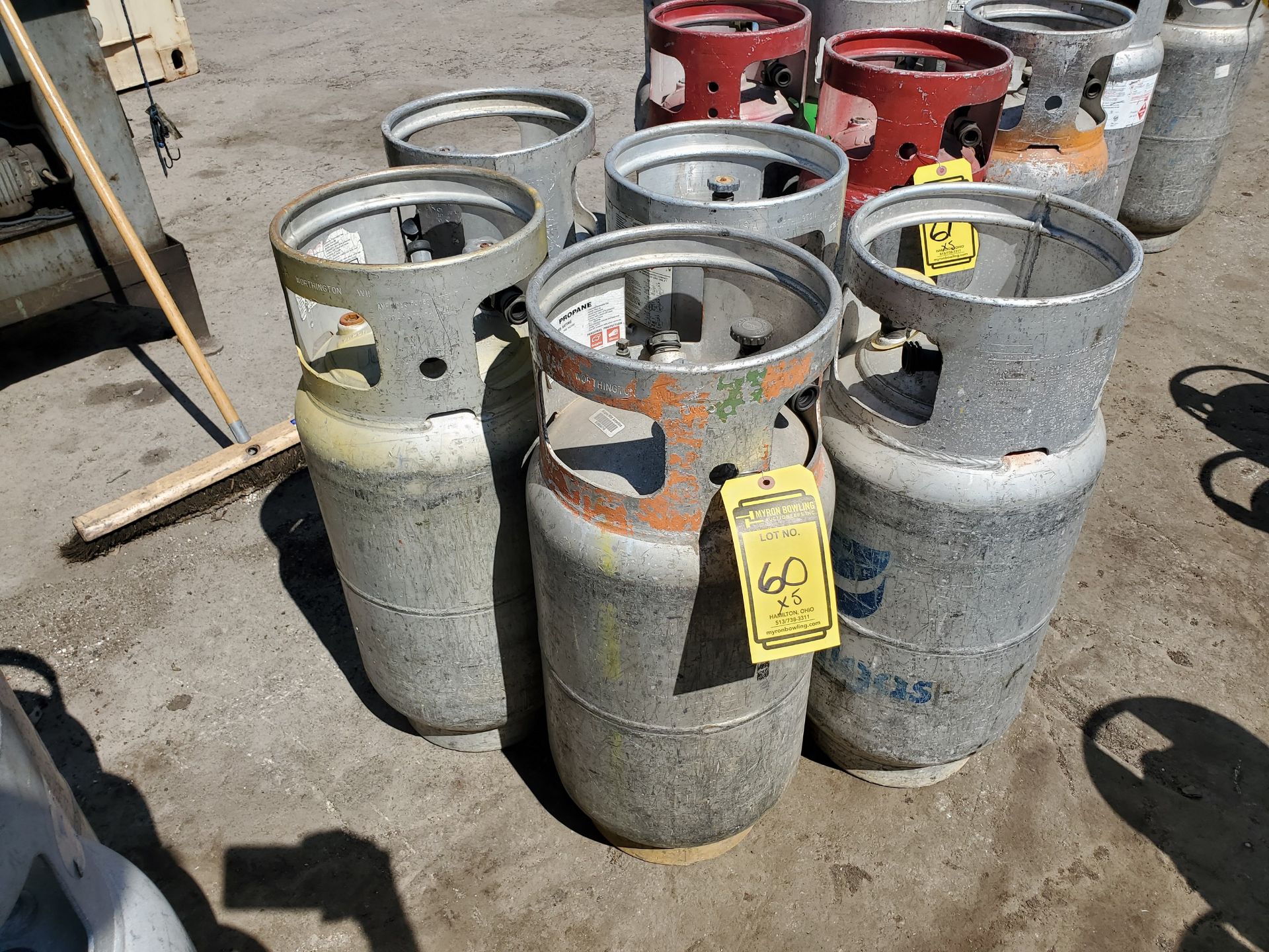 (5) 33# FORKLIFT PROPANE TANKS