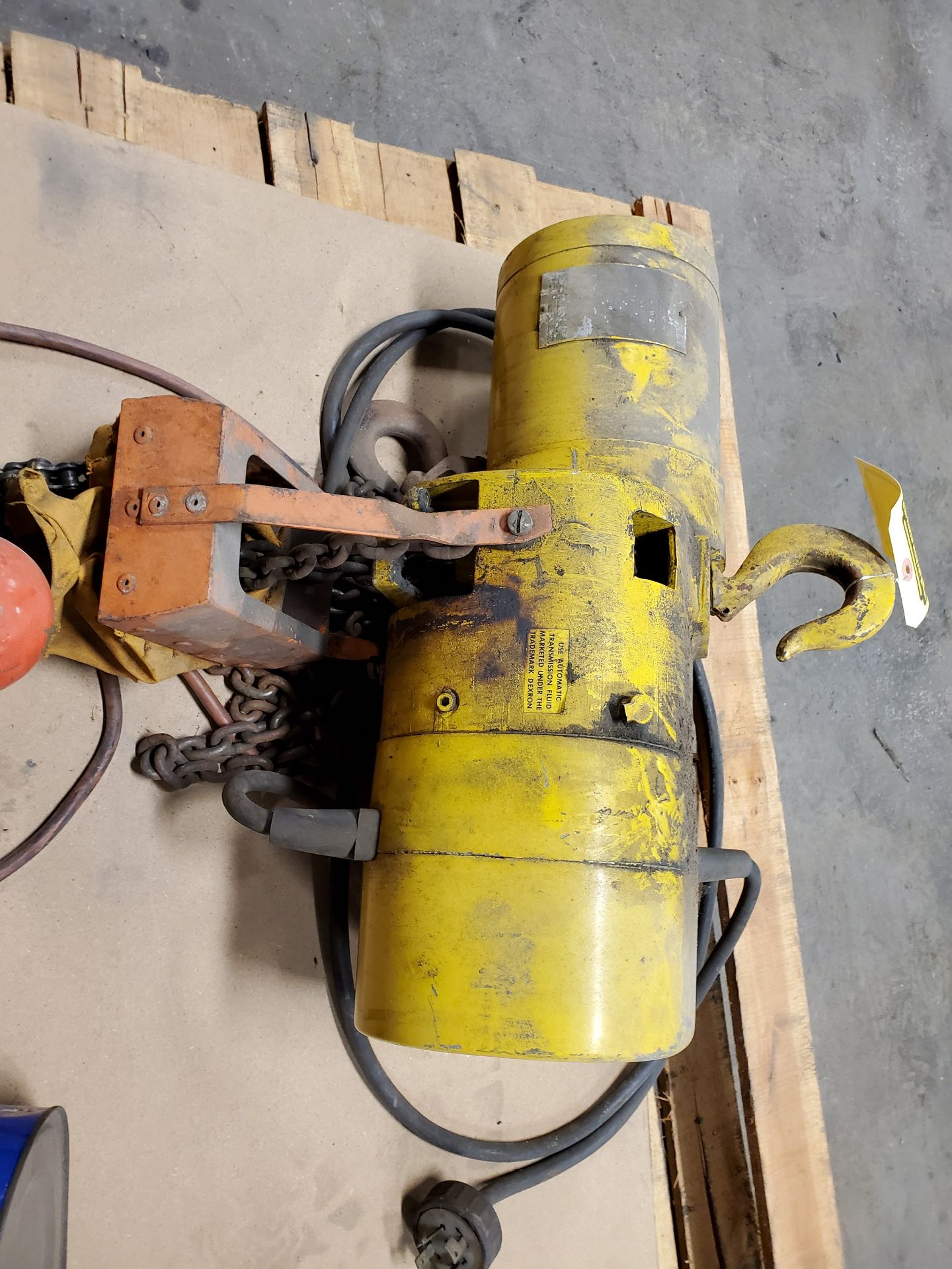 BUDGIT 1/4 TON ELECTRIC CHAIN HOIST - Image 3 of 3