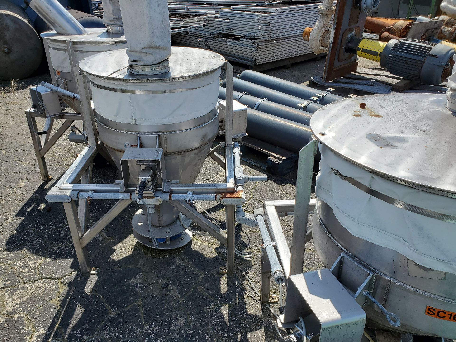 (3) STAINLESS STEEL HOPPERS - Image 3 of 5