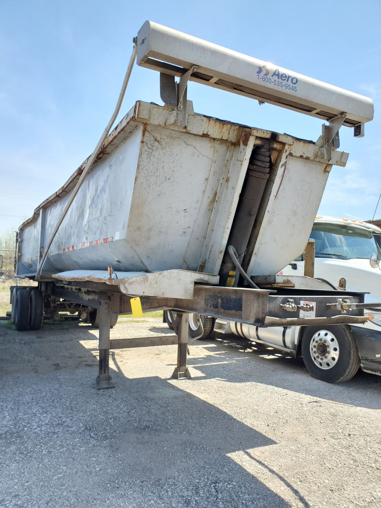 ACE TRUCK BODY CO. GONDOLA DUMP TRAILER, VIN 1A9DS36278A169013, AERO TARP - Image 9 of 11