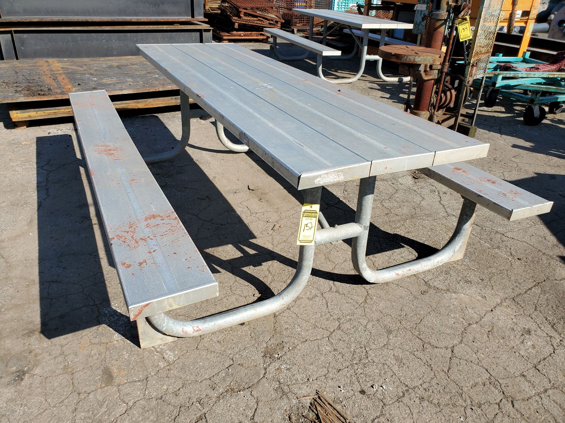 8' ALUMINUM PICNIC TABLE - Image 4 of 5