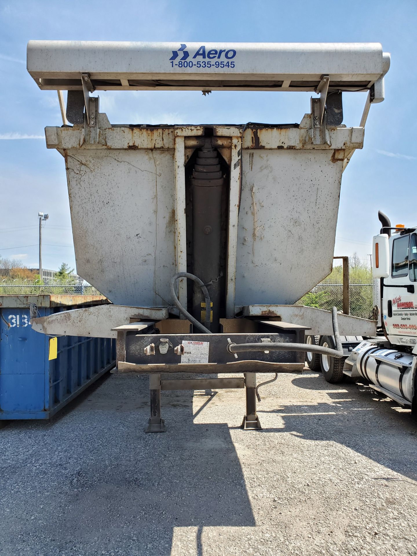 ACE TRUCK BODY CO. GONDOLA DUMP TRAILER, VIN 1A9DS36278A169013, AERO TARP - Image 10 of 11