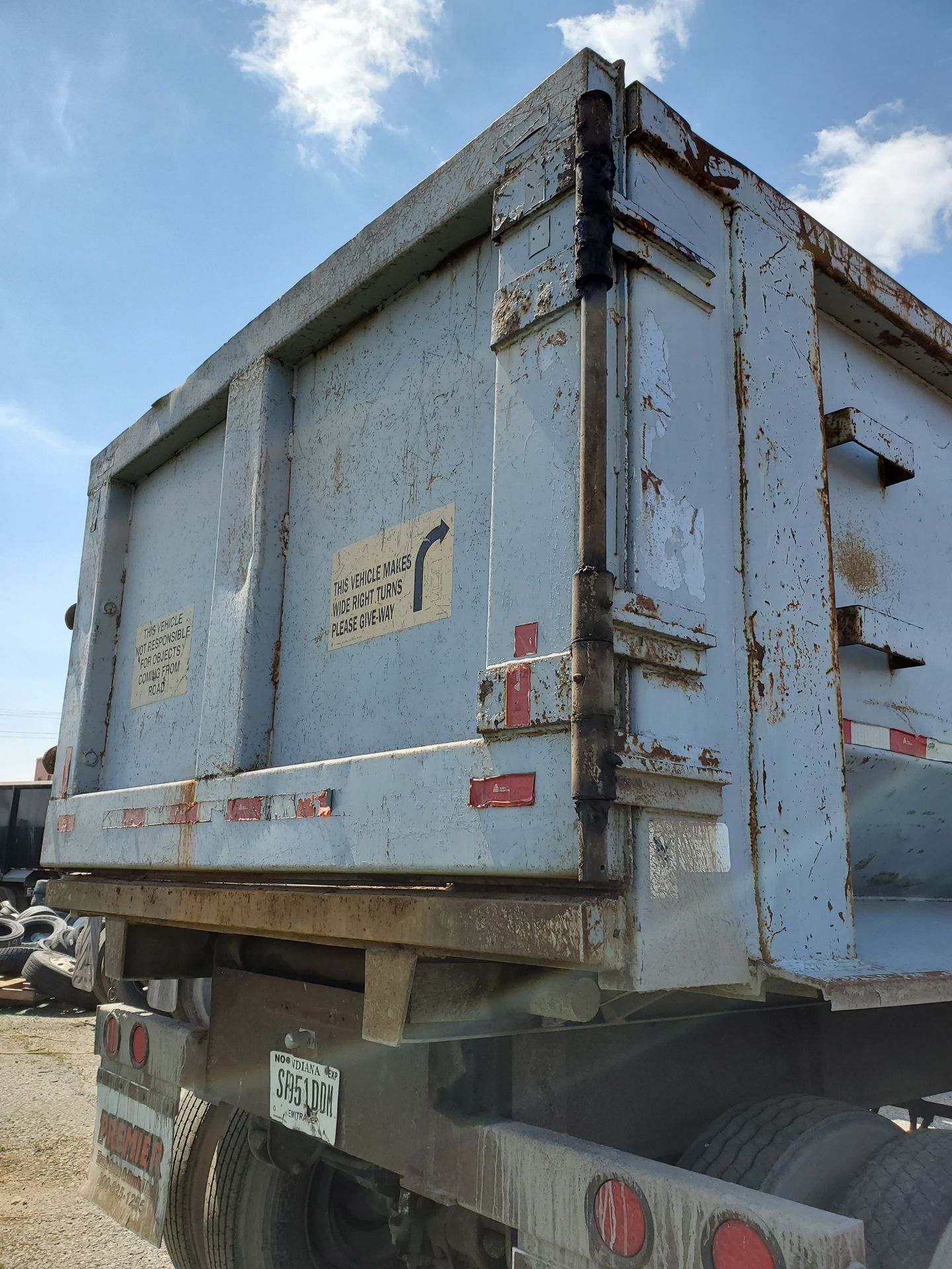 ACE TRUCK BODY CO. GONDOLA DUMP TRAILER, VIN 1A9DS36278A169013, AERO TARP - Image 7 of 11