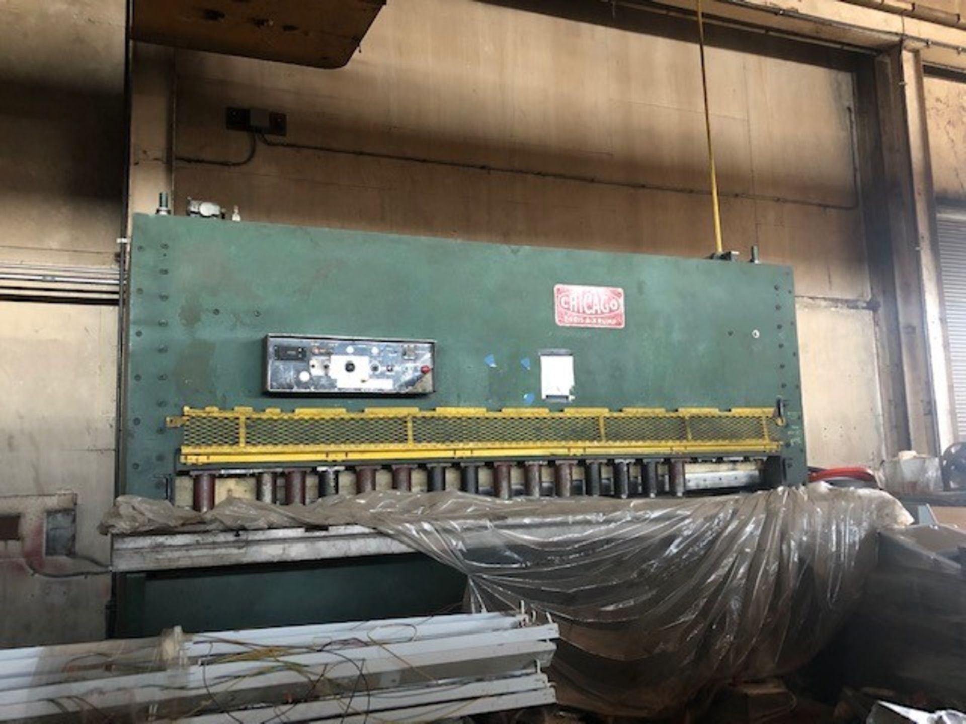 CHICAGO DRIES & KRUMP 1/2'' X 12' PRESELECT SHEAR; MODEL OHS-12500, TO 20 GA, S/N AS-106