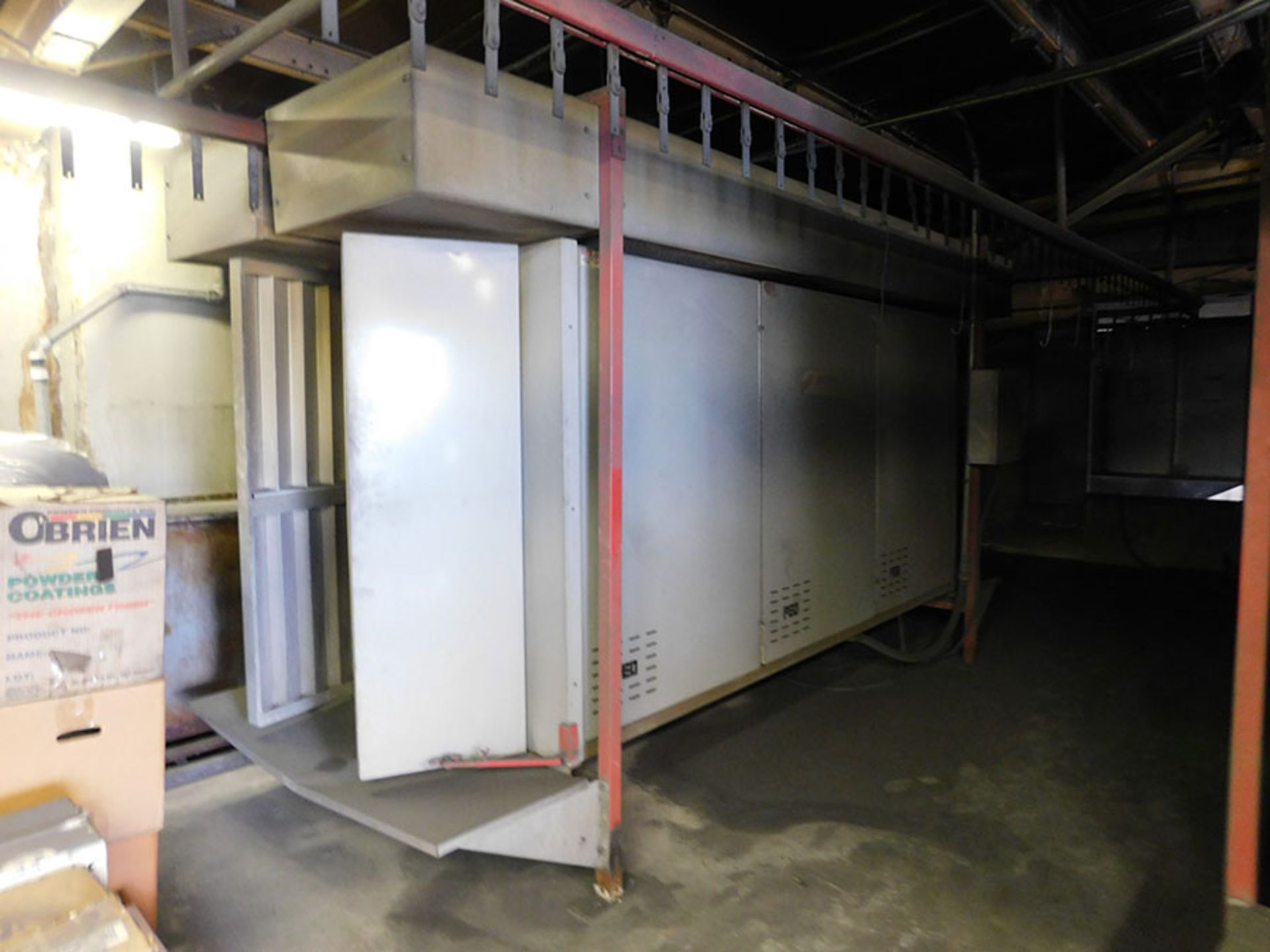 PED TECHNOLOGIES CONTRAFLOW POWDER COATING CURING PLANT, PASS THROUGH WASH, OVER AND CURING OVEN, - Image 3 of 11