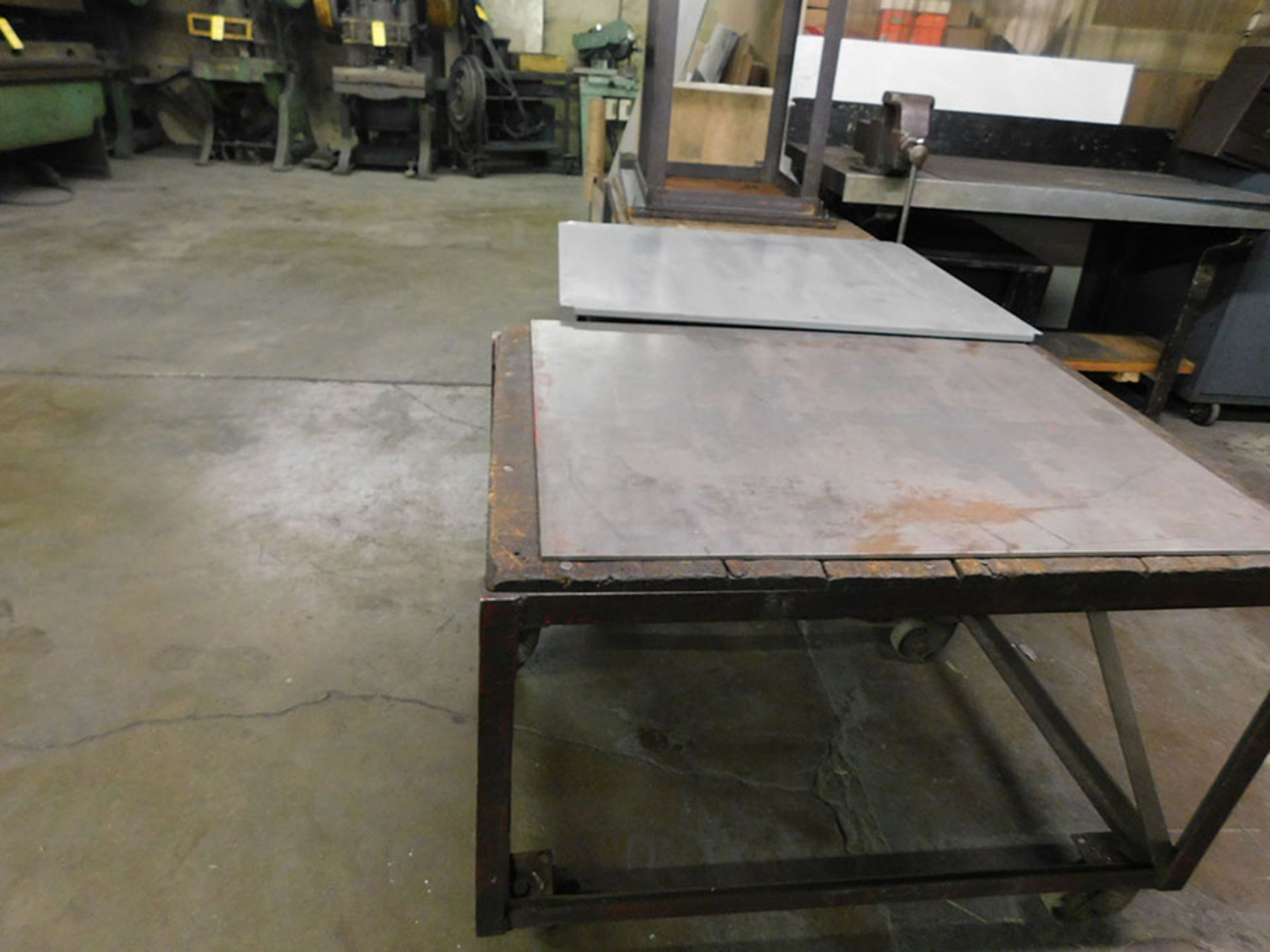 LOT OF (4) ROLLING TABLES