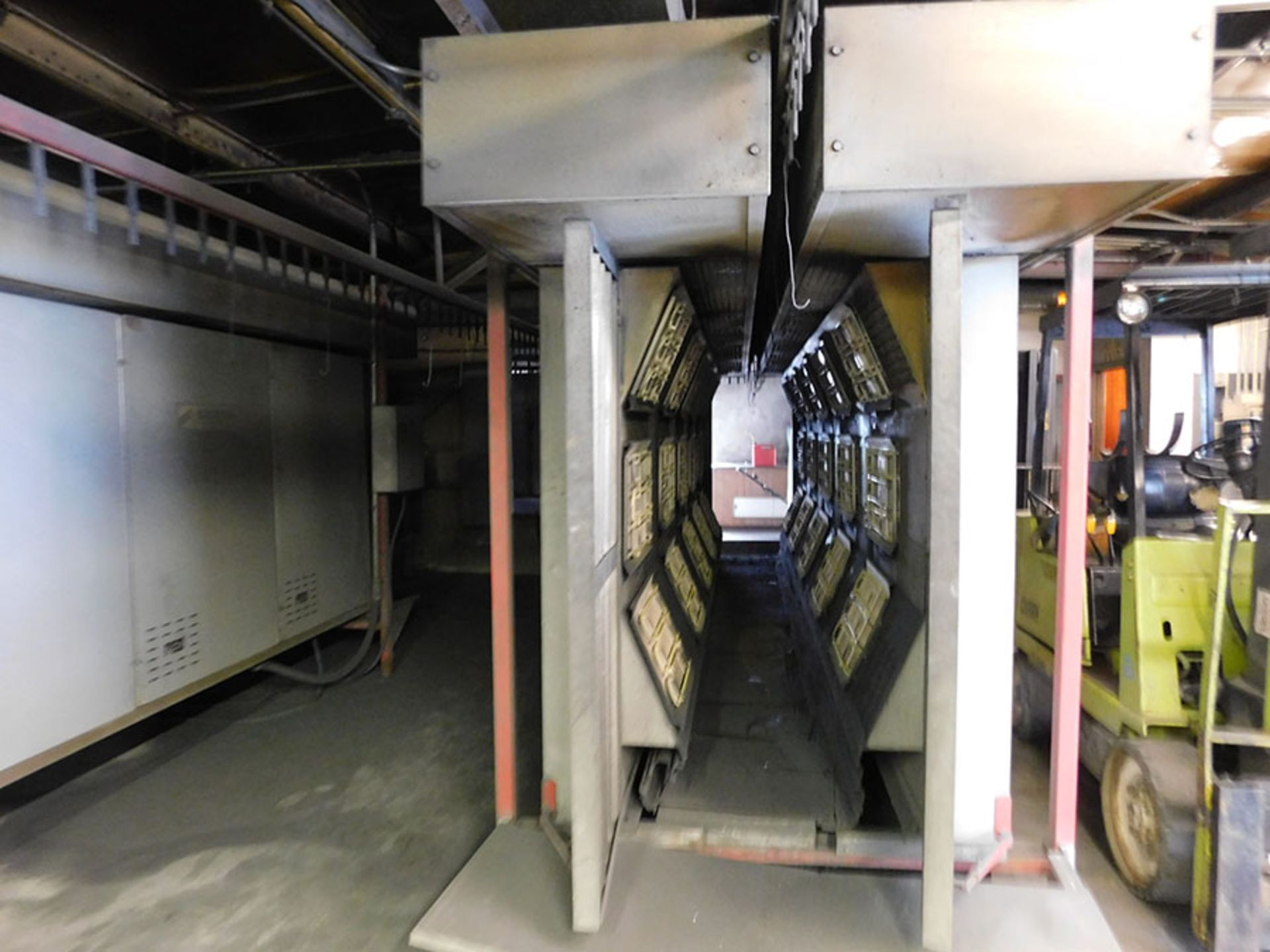 PED TECHNOLOGIES CONTRAFLOW POWDER COATING CURING PLANT, PASS THROUGH WASH, OVER AND CURING OVEN, - Image 2 of 11