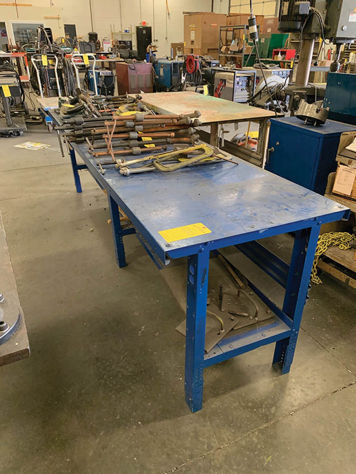 10' X 29'' STEEL TOP WORK BENCH