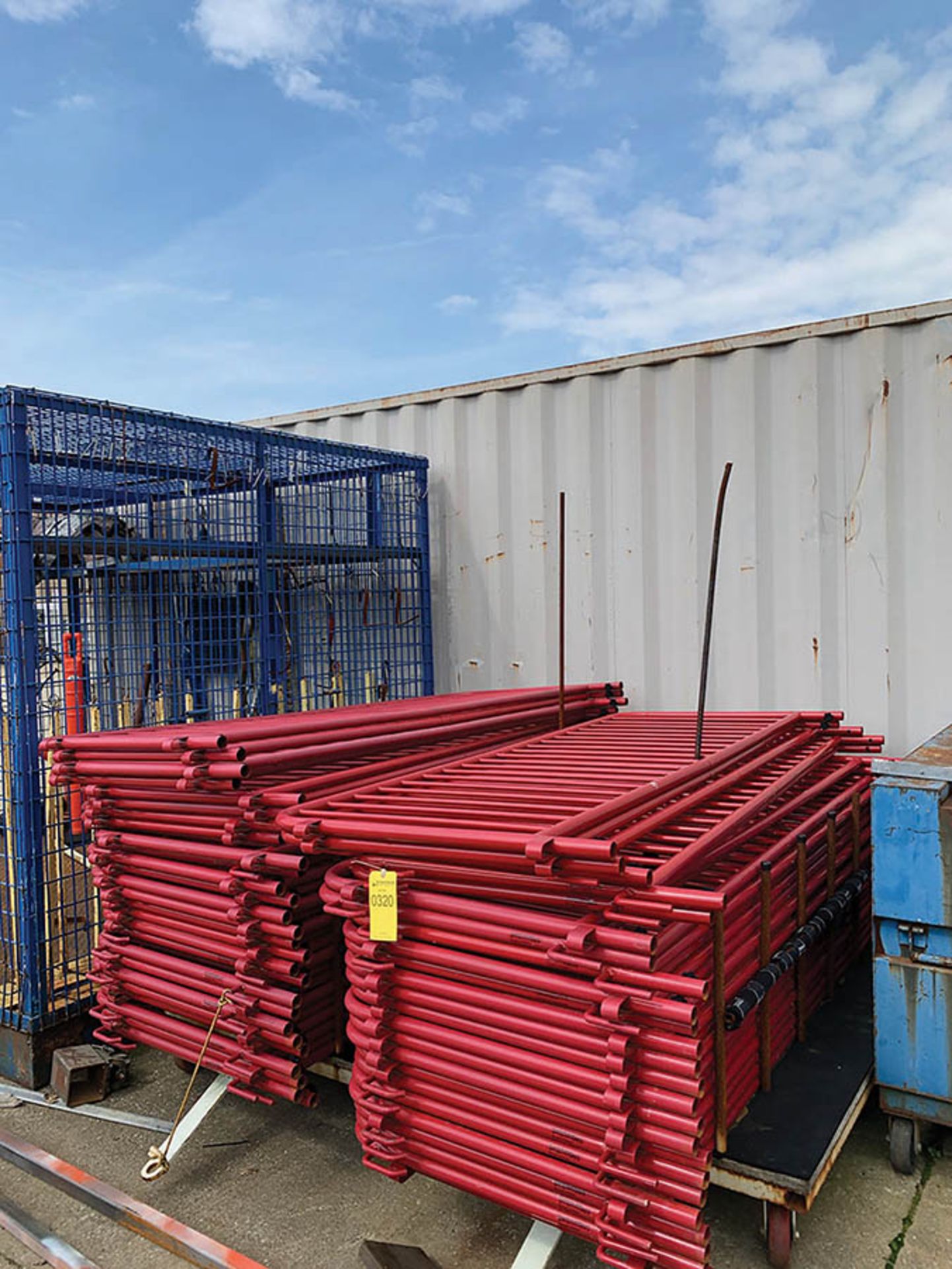 (50) BLOCKADE PANELS ON STEEL ROLLING CARTS WITH INDIVIDUAL FEET