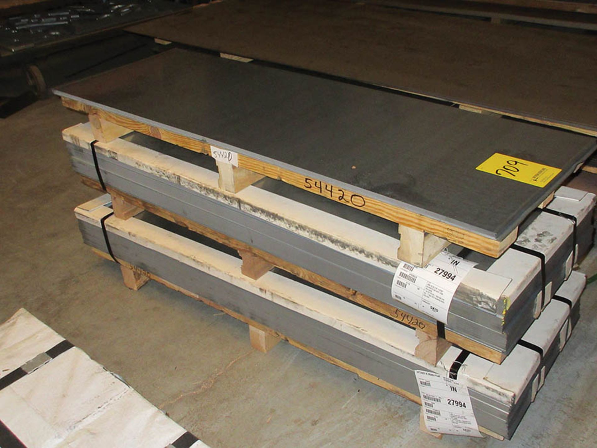 ASSORTED STEEL FULL SHEETS & PREPARED SHEETS: GALVANIZED, CRS, AND STEEL ROD - Image 4 of 8