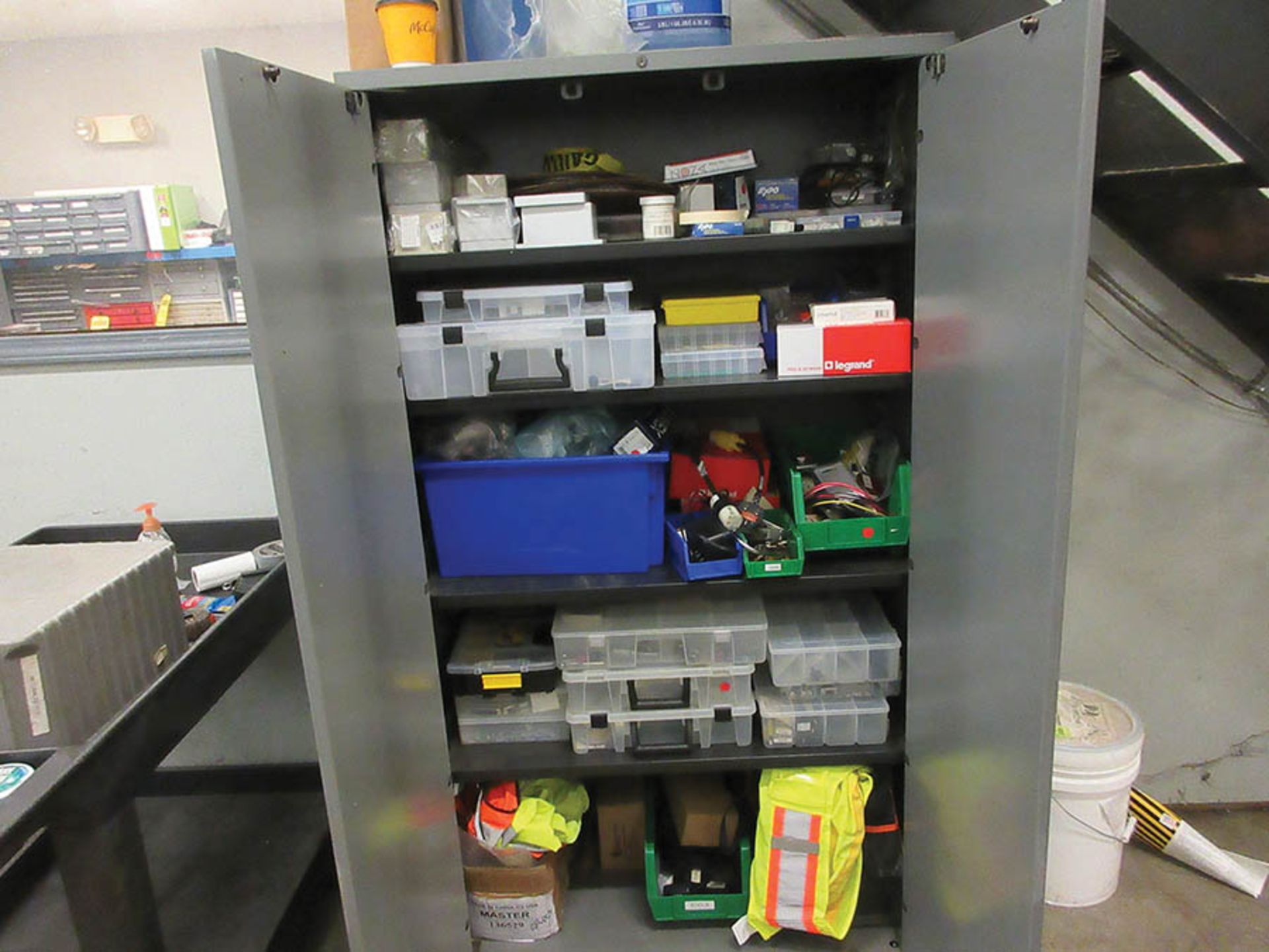 (6) METRO RACKS, (3) 2-DOOR CABINETS W/ CONTENTS OF PREPARED INVENTORY AND CLEANING PRODUCTS - Image 11 of 13
