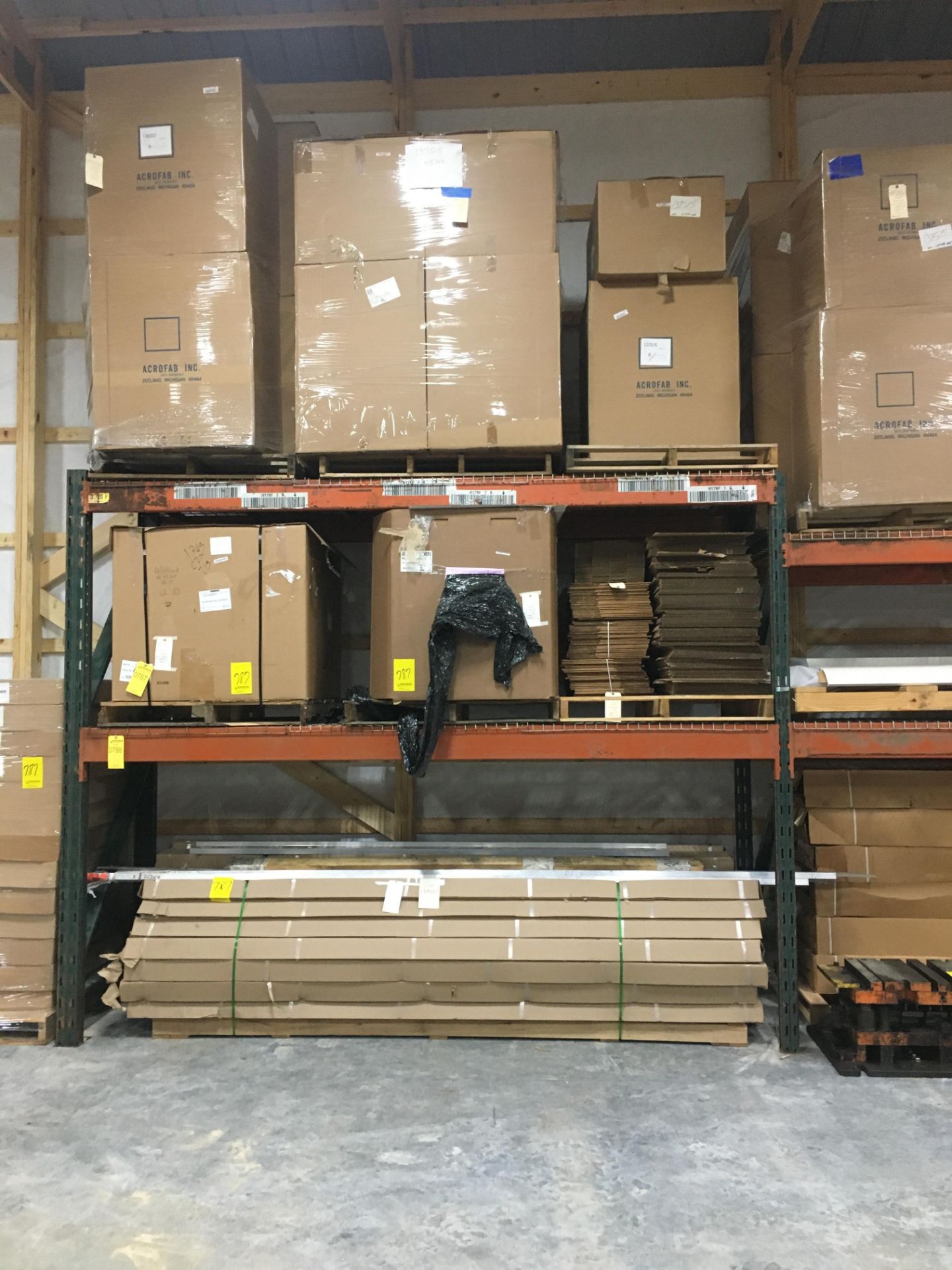 (17) SECTIONS OF PALLET RACK (AT FARM LOCATION)