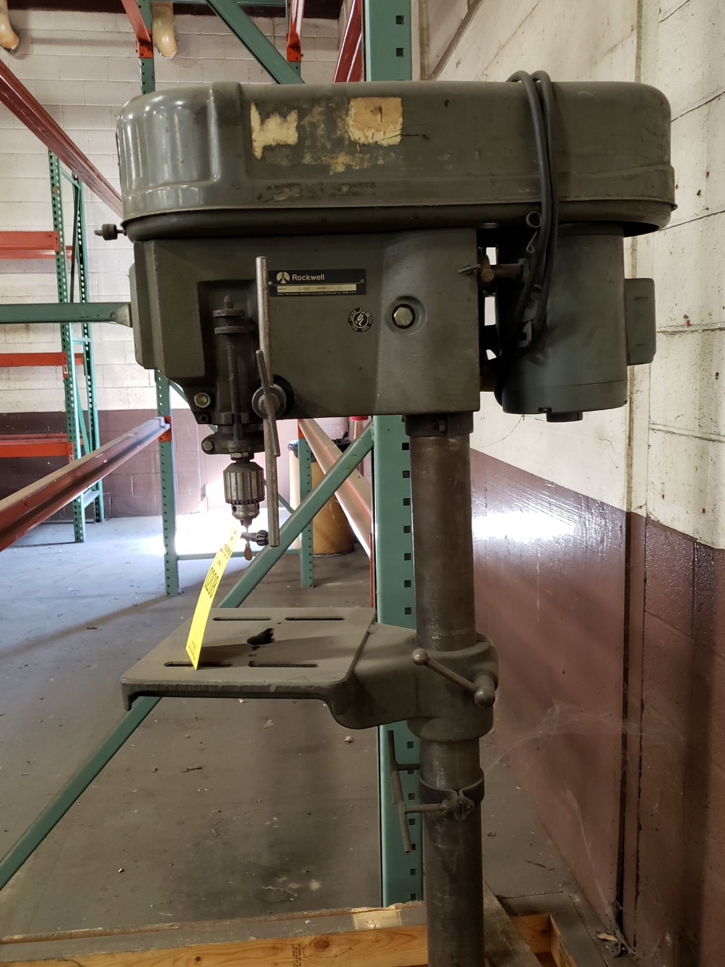 ROCKWELL PEDESTAL DRILL PRESS 4-SPEED, 120V, SERIES NO. 15-081, S/N 1683995 - Image 4 of 4