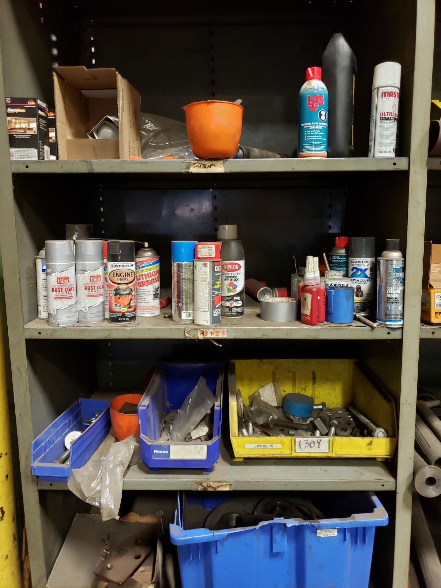 SHELVING UNIT W/ CONTENTS OF WELDING WIRE, TAPS 1 1/4''-1/38'' DRIVE - Image 5 of 9