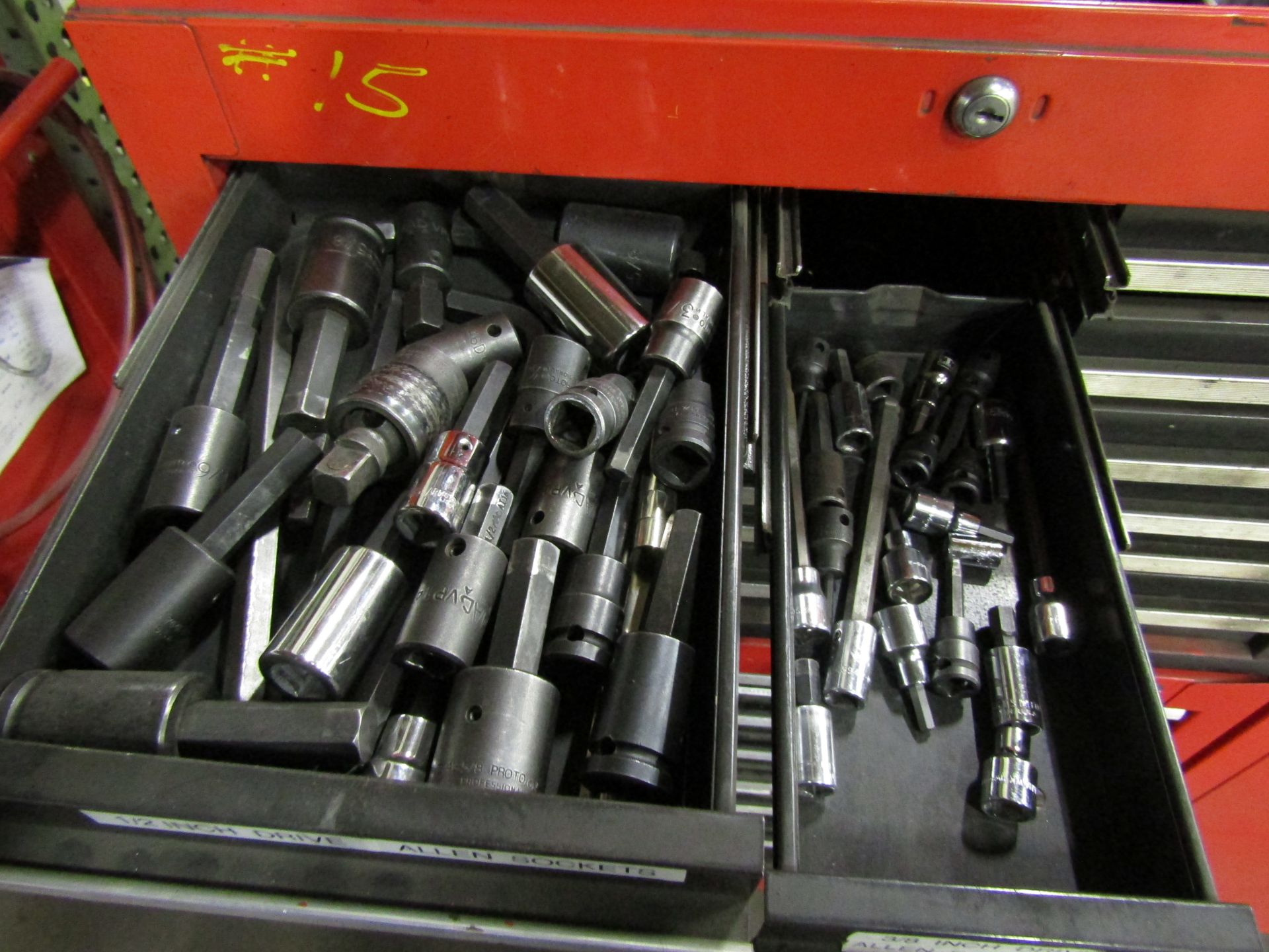 CRAFTSMAN PORTABLE TOOL BOX W/ TOOLS - IMPACT SOCKETS, ALLEN DRIVES, ALLEN SOCKETS, TORX, (2) - Image 2 of 4