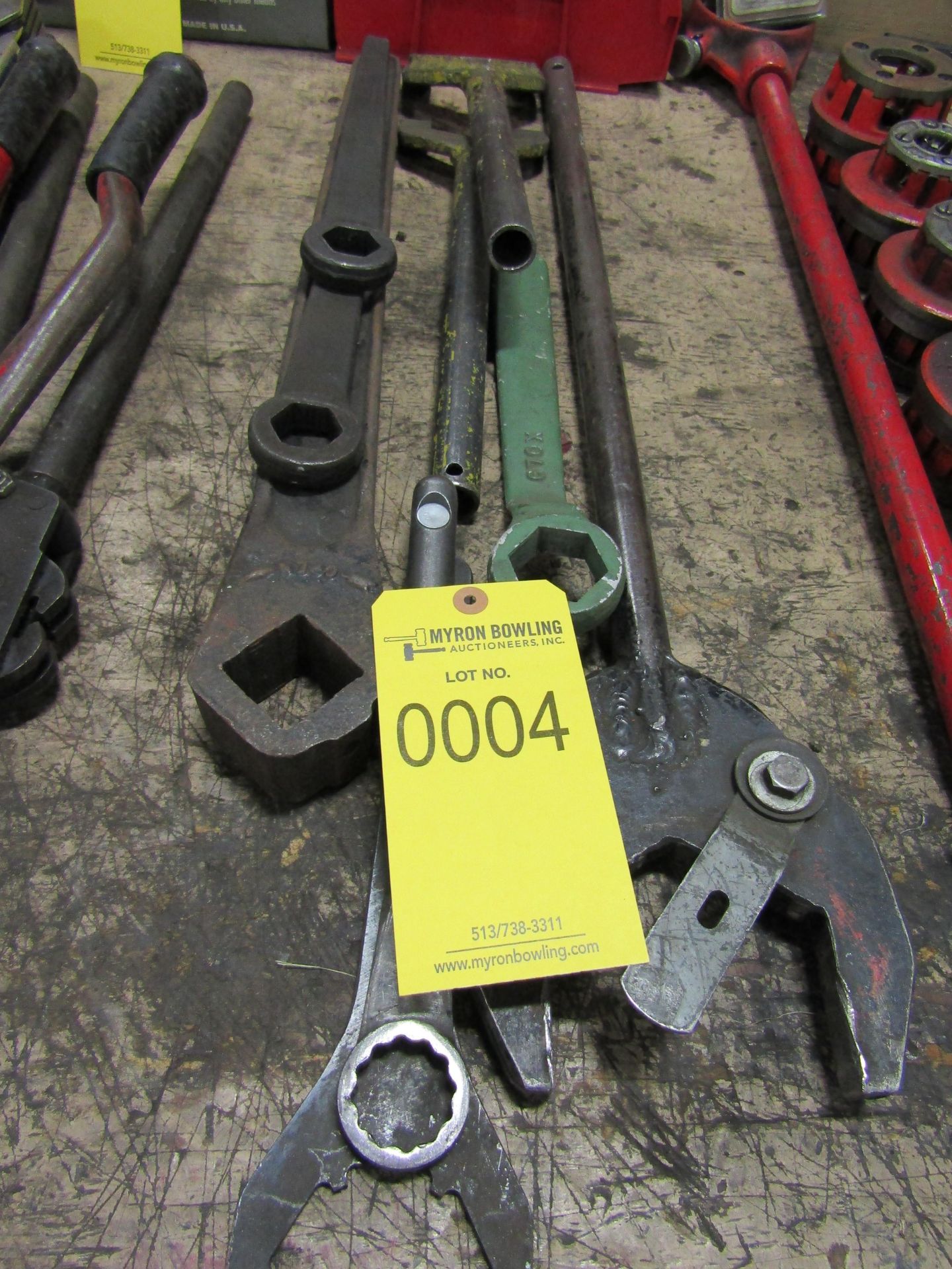 ASSORTED LARGE WRENCHES