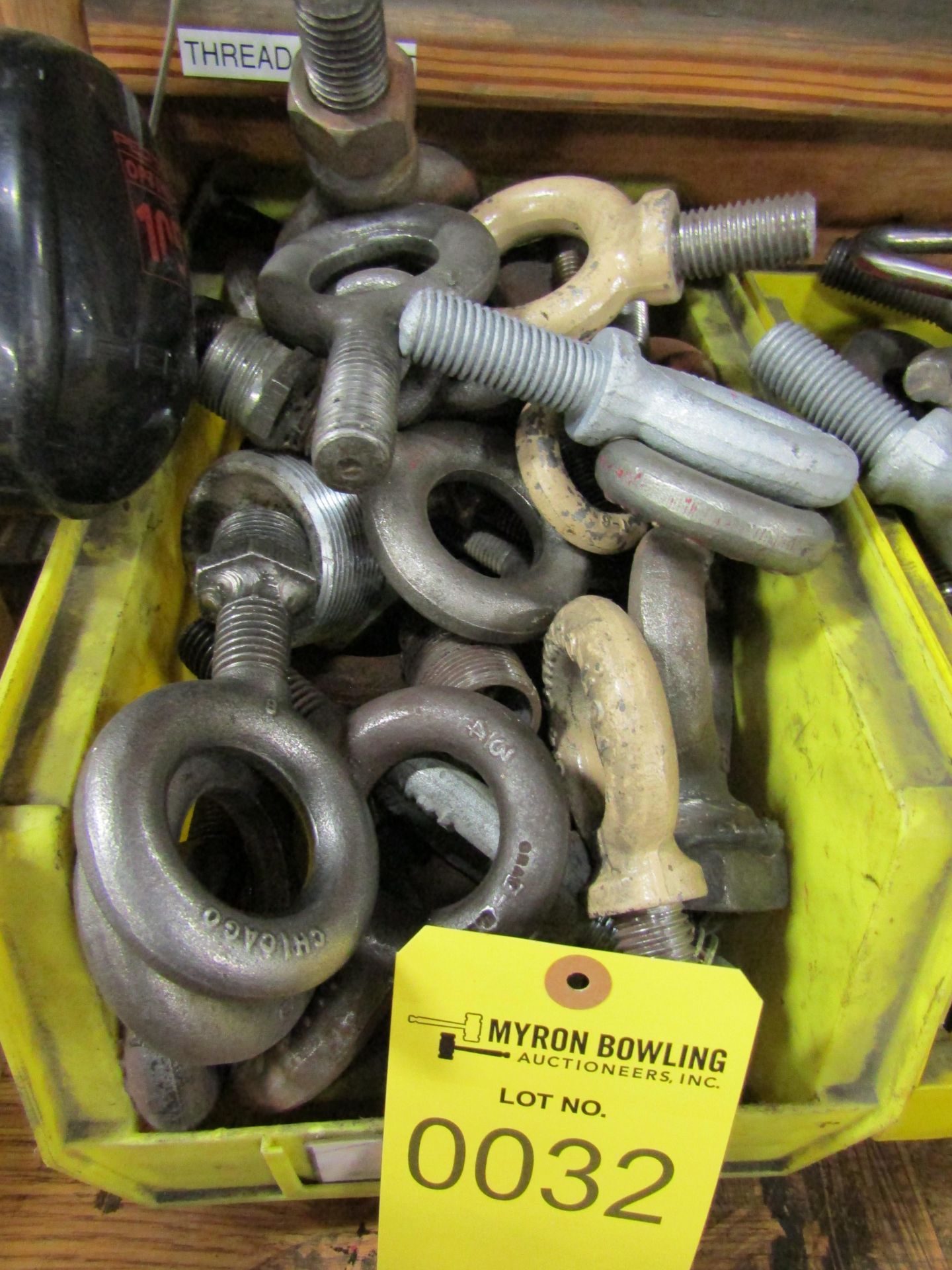 ASSORTED LIFTING EYE BOLTS