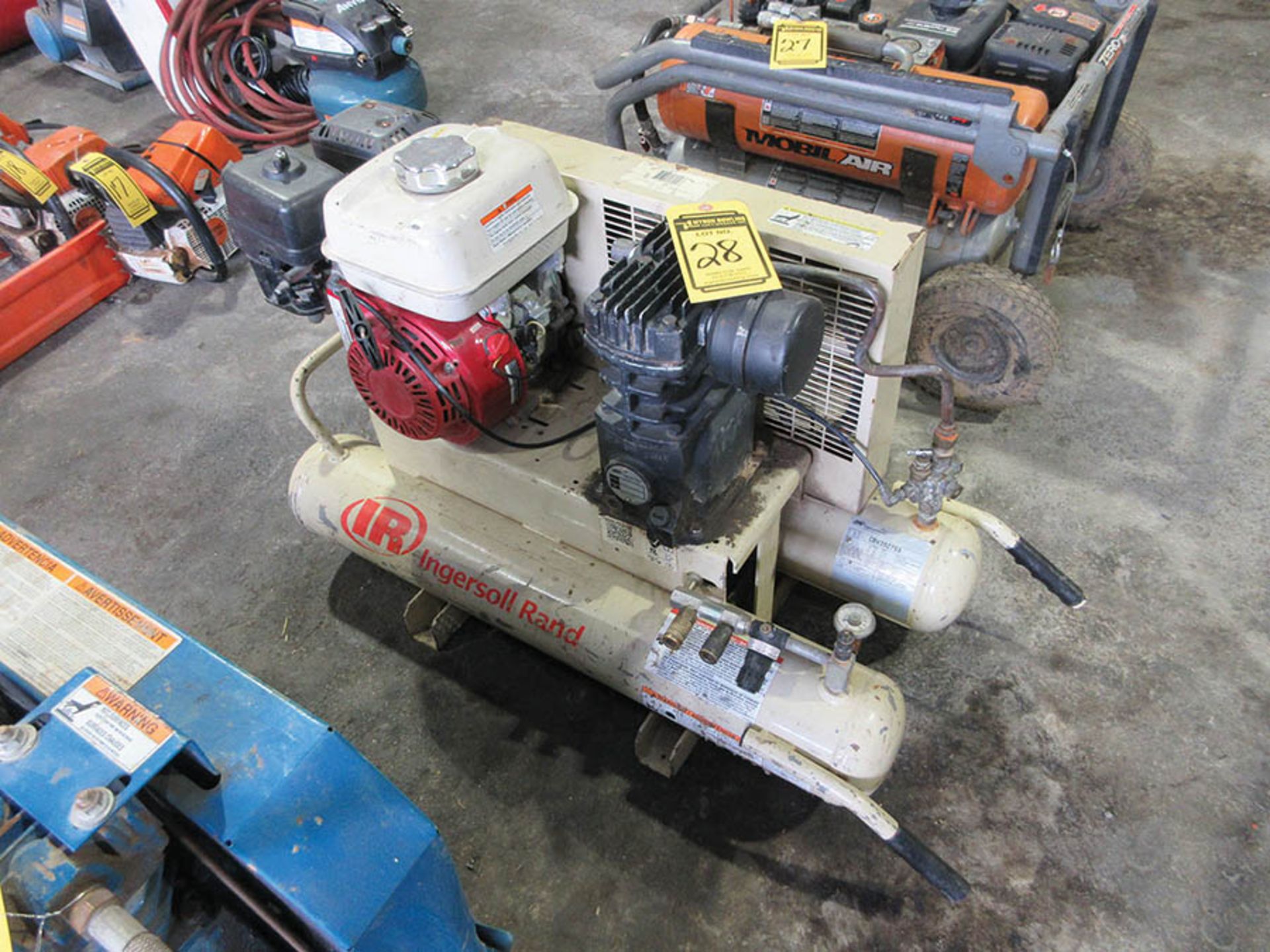 INGERSOLL RAND 8-GAL. PORTABLE AIR COMPRESSOR, S/N CBV392759