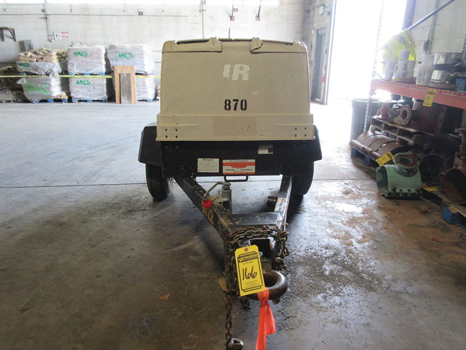 INGERSOLL RAND AIR SOURCE PLUS 185 TOWABLE AIR COMPRESSOR, 1731 HOURS, S/N 397294UASB10 (2008) - Image 5 of 5