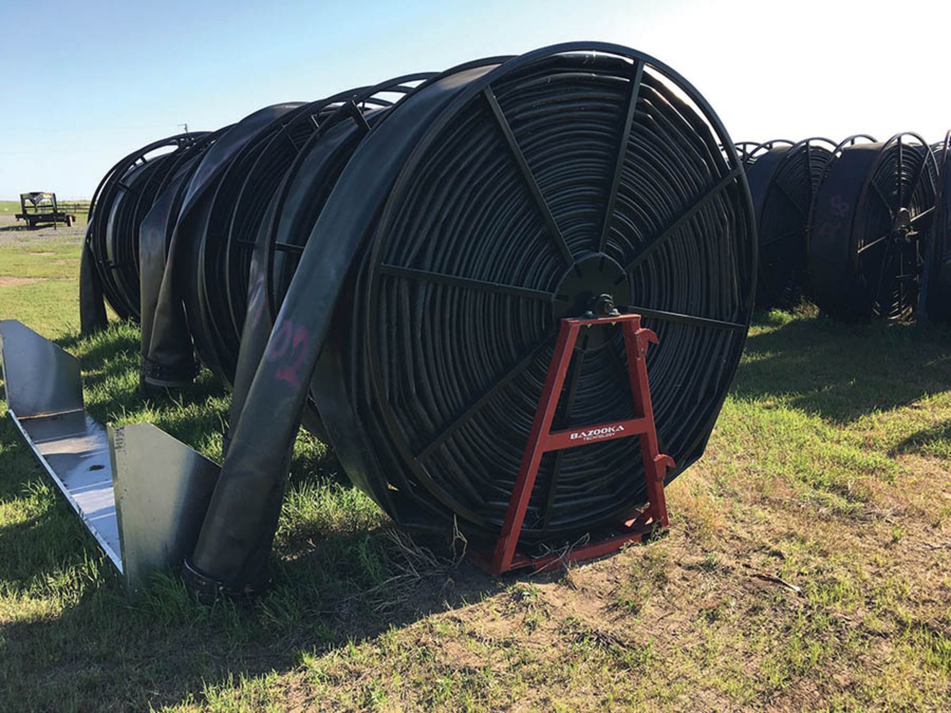 660ft. of 12in. LAY FLAT HOSE ON BAZOOKA HOSE REELS, EACH UNIT NUMBERED SEPARATELY WITH PAINT - Image 21 of 39