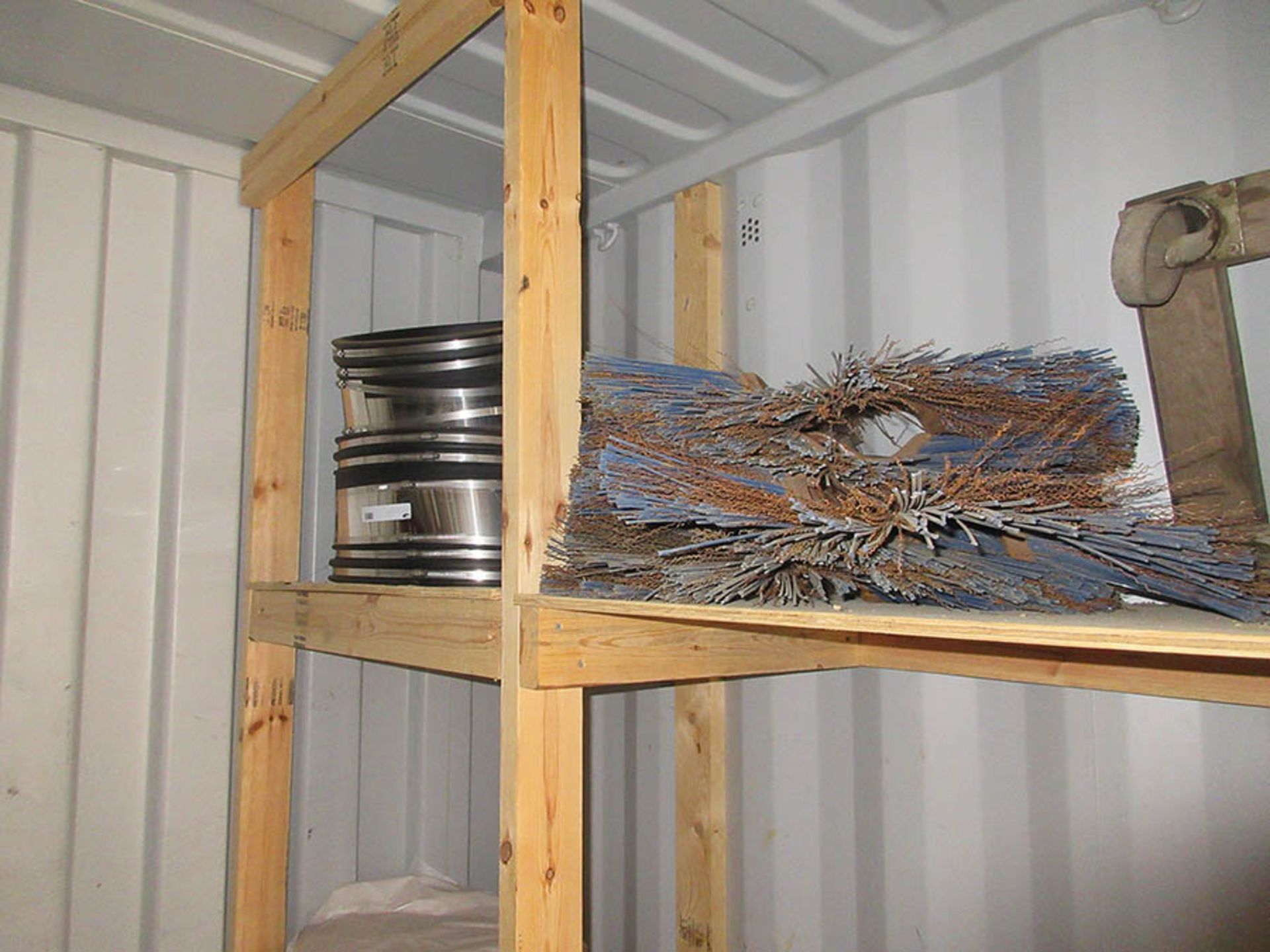 CONTENTS OF CONTAINER - ASSORTED DISCHARGE HOSE, TORCH HOSES, DRILL, AND FISH TAPE SPOOL - Image 7 of 10