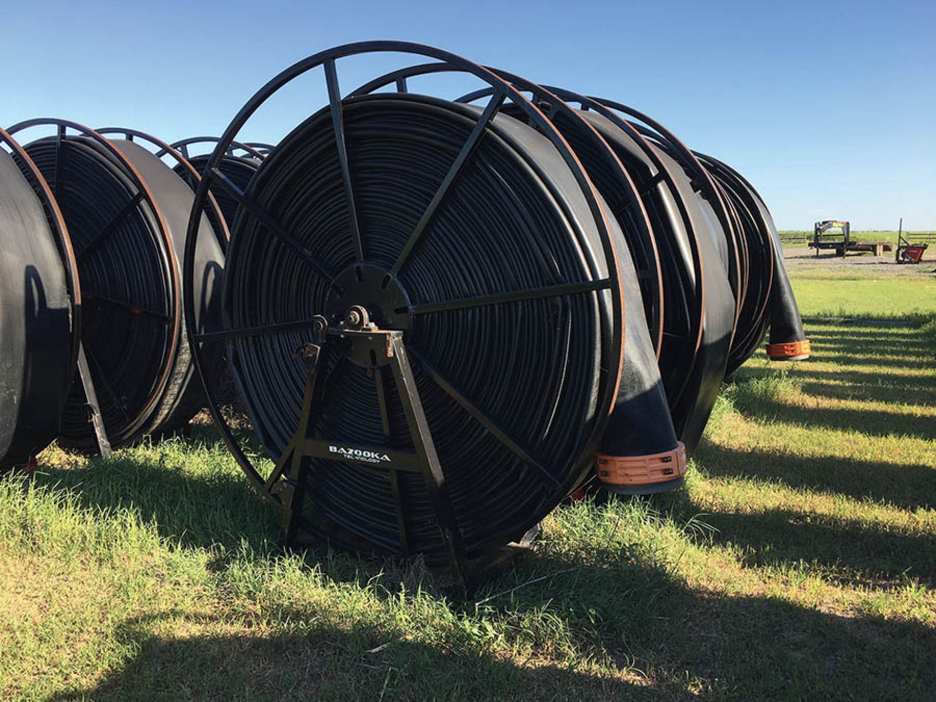 660ft. of 12in. LAY FLAT HOSE ON BAZOOKA HOSE REELS, EACH UNIT NUMBERED SEPARATELY WITH PAINT - Image 26 of 39