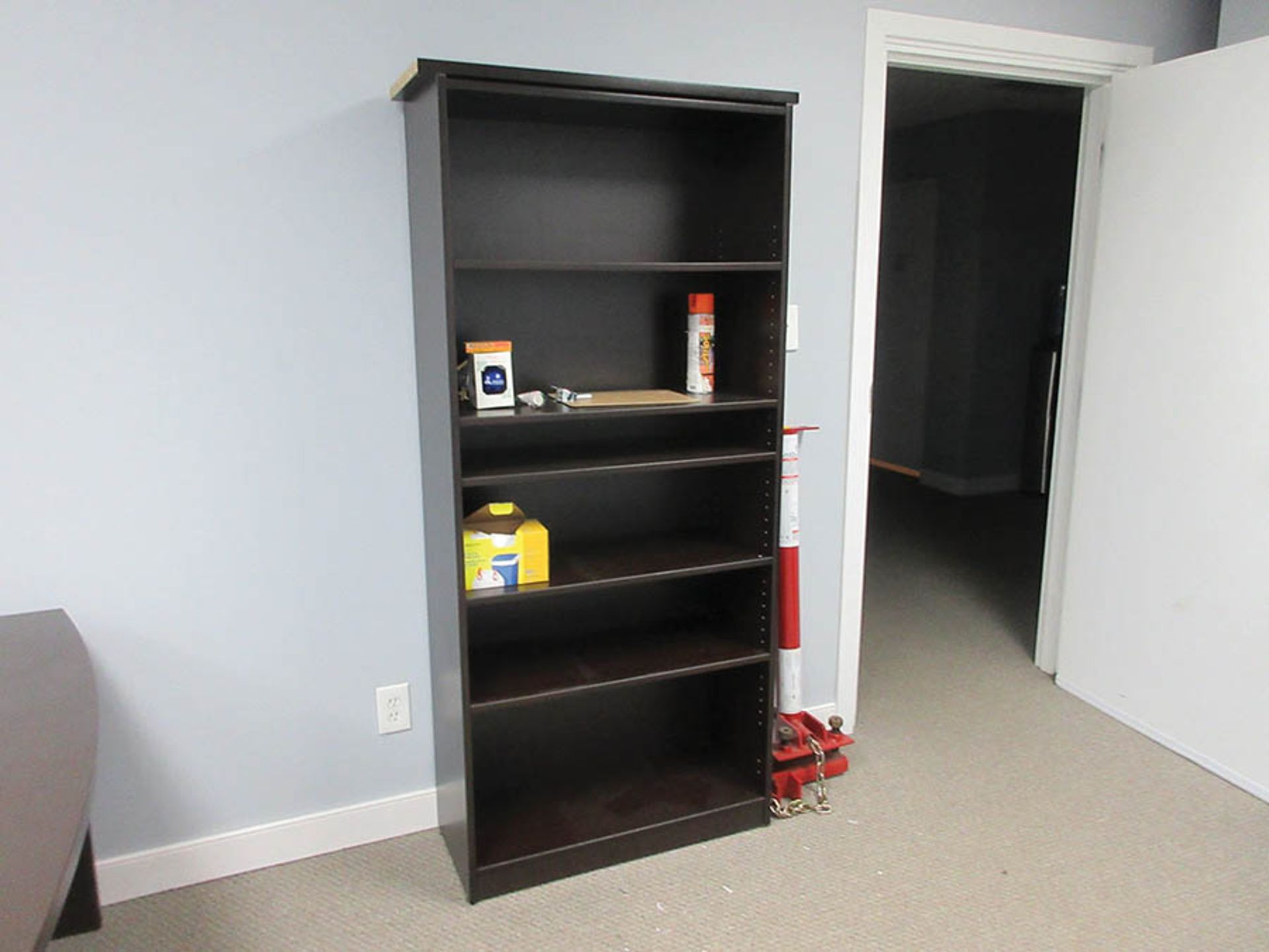 CORNER DESK, (2) BOOKCASES, AND CHAIR - Image 3 of 3