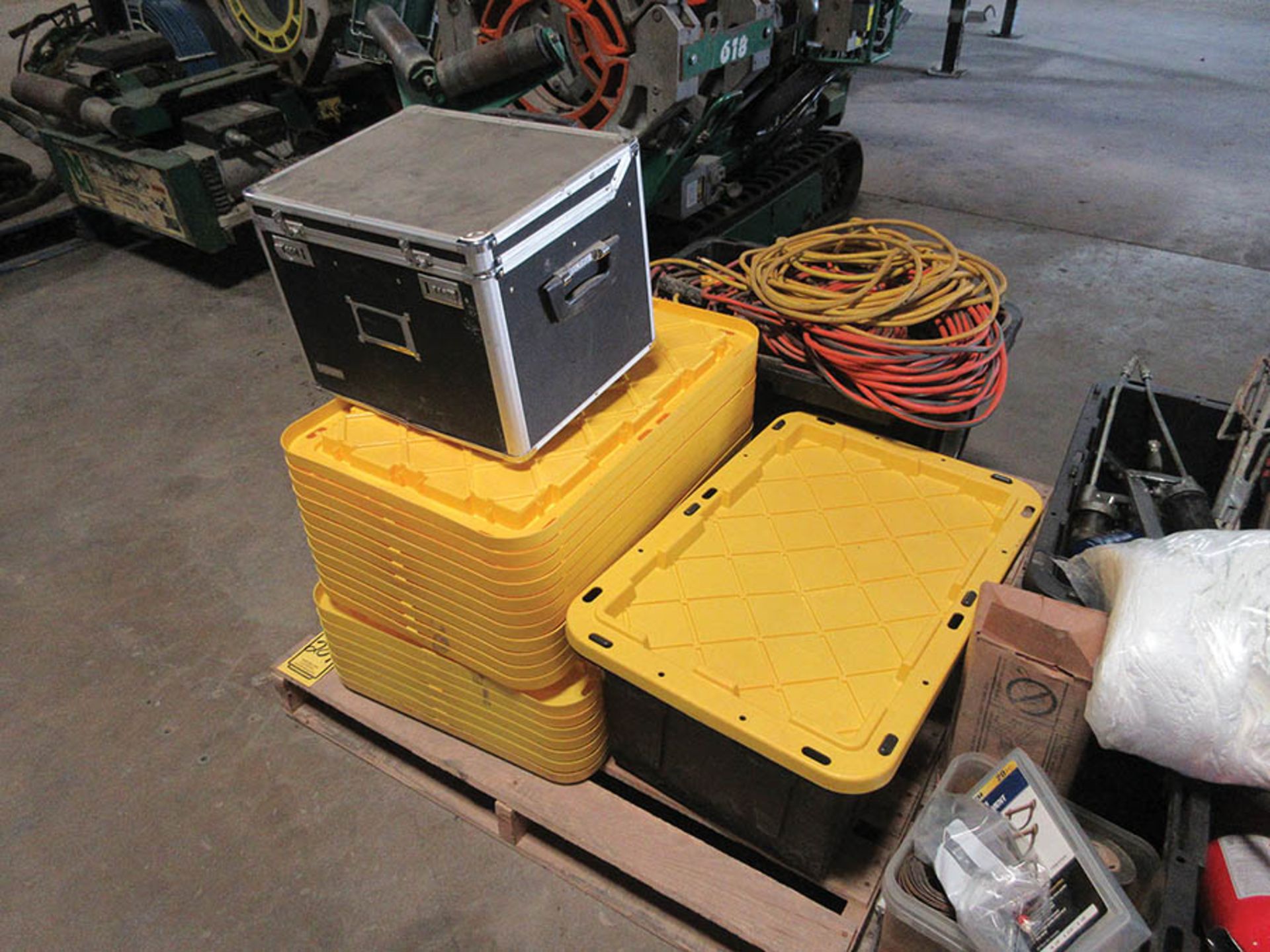 (2) PALLETS W/ SAFETY GEAR, PAINT, TAPE, HAND TOOLS, ELECTRIC CORDS, AND MORE - Image 3 of 4