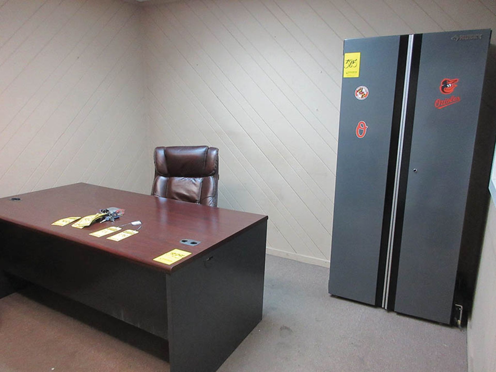 (2) DESKS, LATERAL FILE CABINET, AND 2-DOOR CABINET - Image 2 of 2