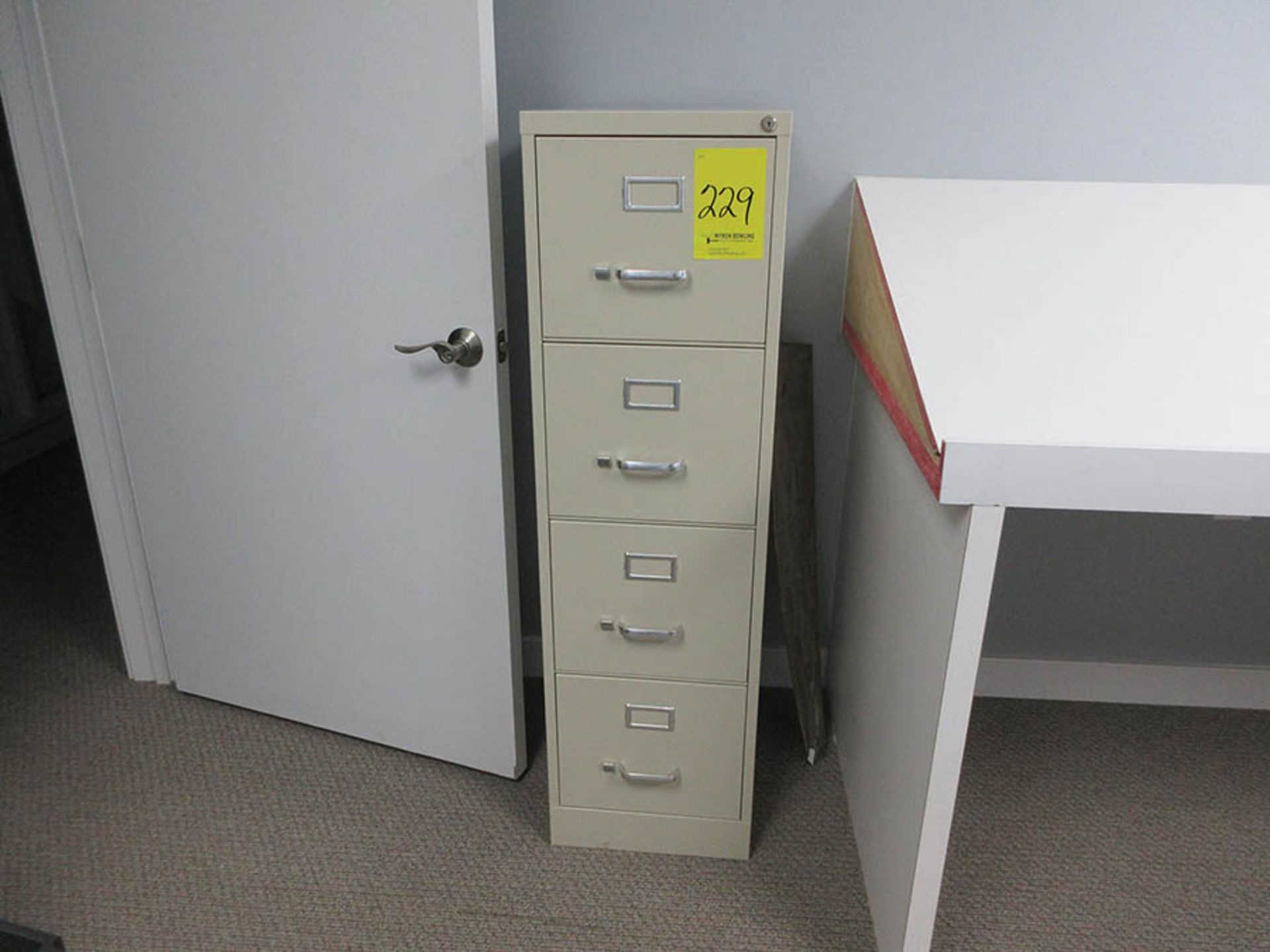 (2) DESKS AND (1) FILE CABINET - Image 3 of 3