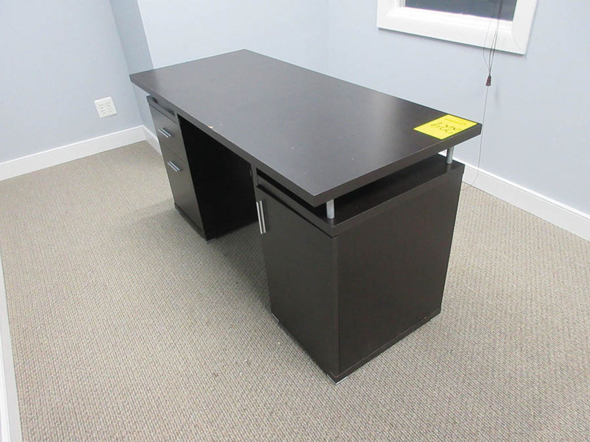 (2) DESKS AND (1) FILE CABINET