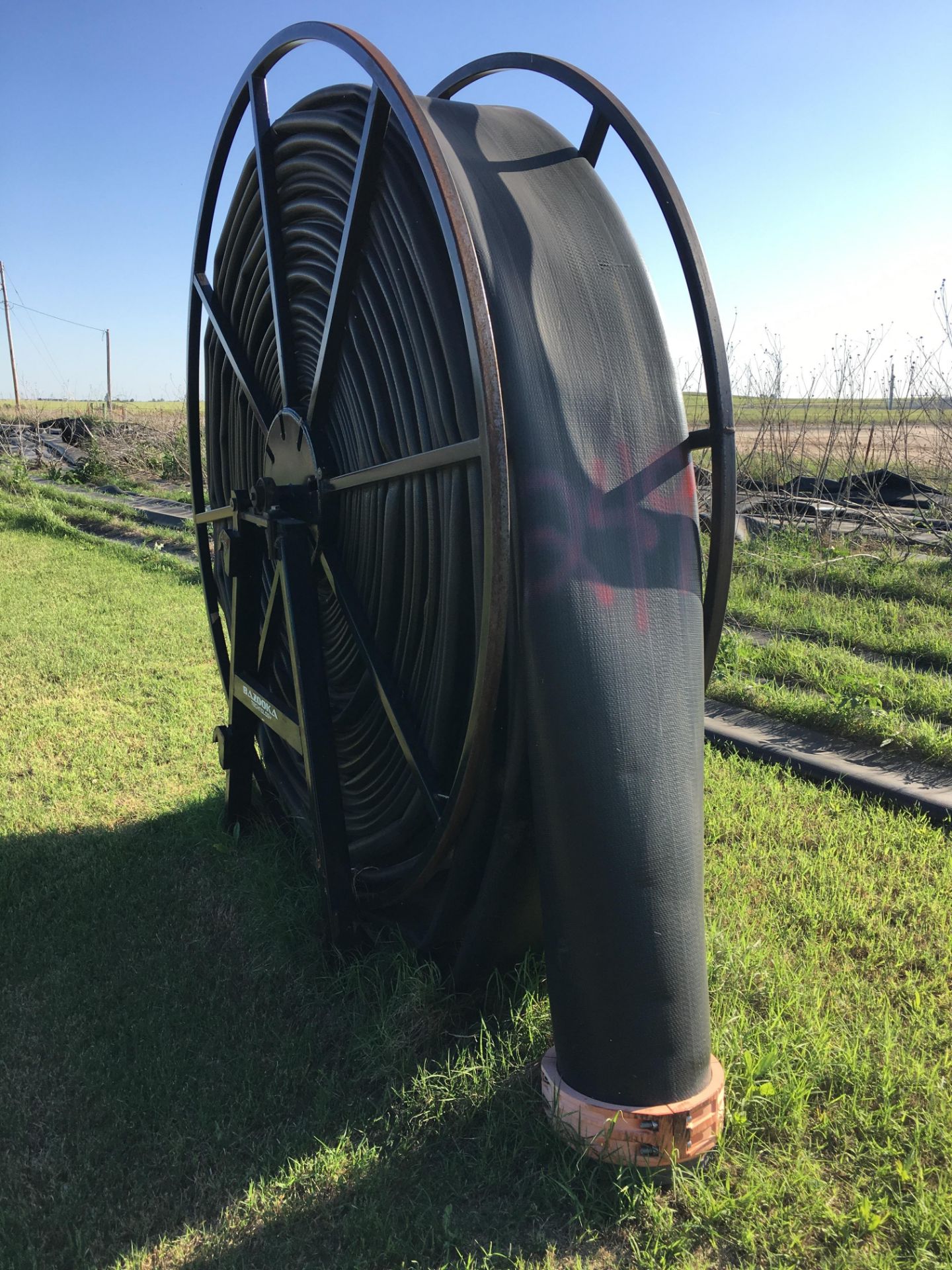 660ft. of 12in. LAY FLAT HOSE ON BAZOOKA HOSE REELS, EACH UNIT NUMBERED SEPARATELY WITH PAINT - Image 20 of 39