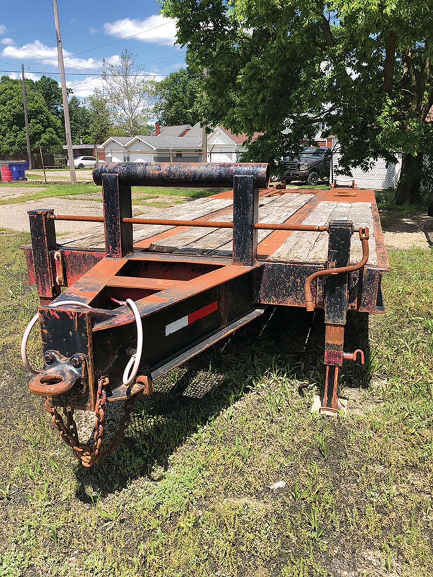 (1989) BELSHE 22-TON TAG-A-LONG TRAILER W/ RAMPS, TANDEM WITH DUAL WHEELS, 20' + 5' LONG