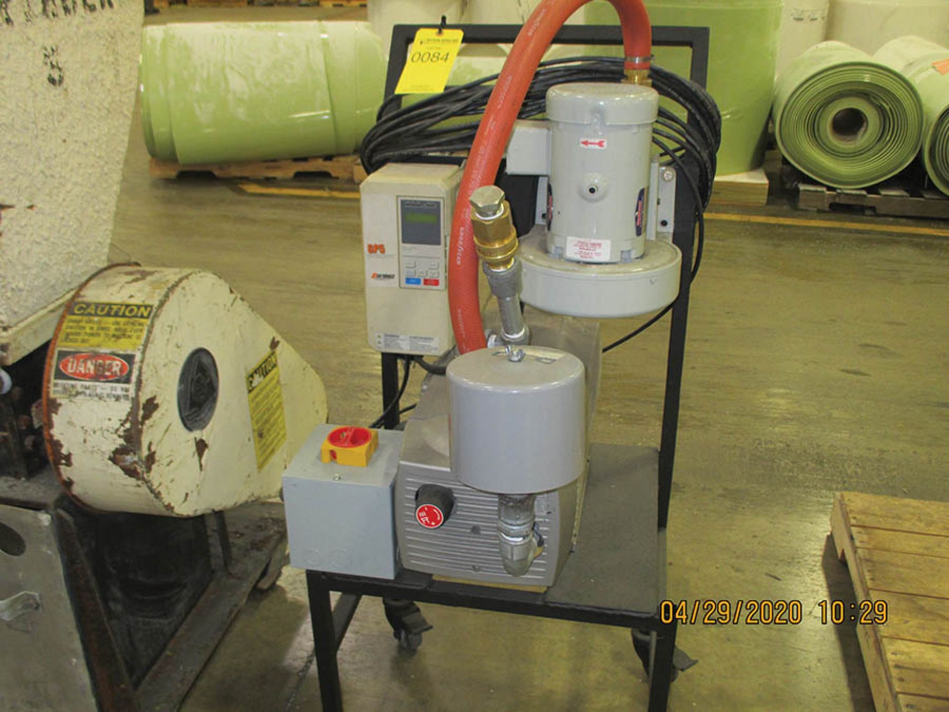 BECKER PORTABLE VACUUM PUMP UNIT, SAFETRONICS AC DRIVE