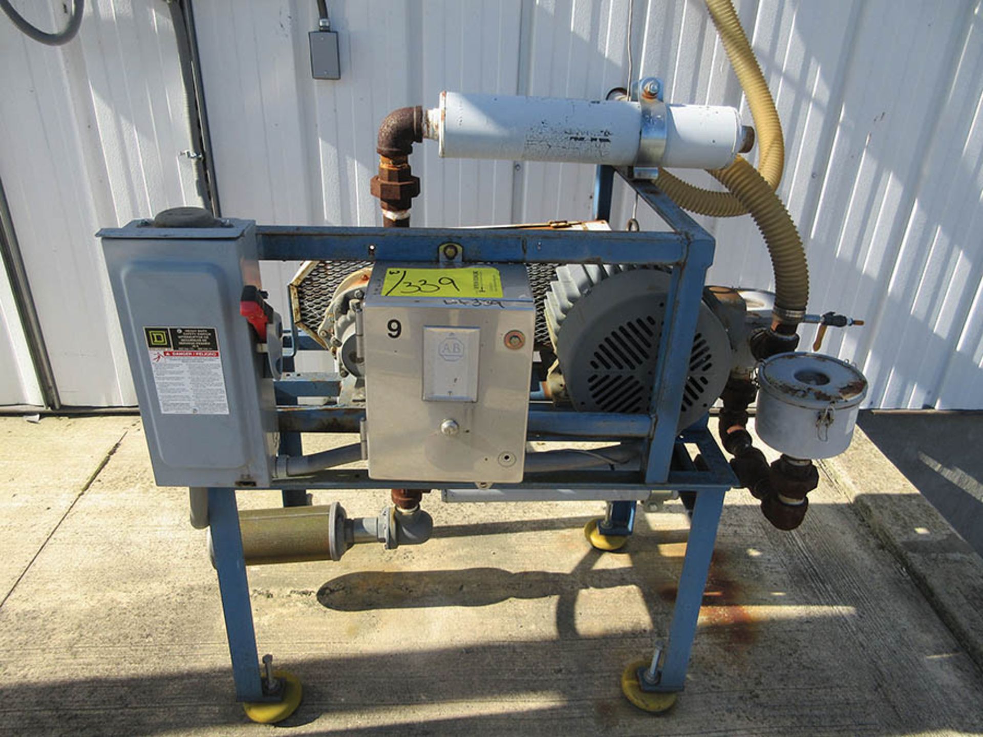 CONAIR DUAL CANISTER FILTER SYSTEM, MODEL 140111K1 & DC W/ CONAIR PD VACUUM SYSTEM, S/N 278770 - Image 4 of 4