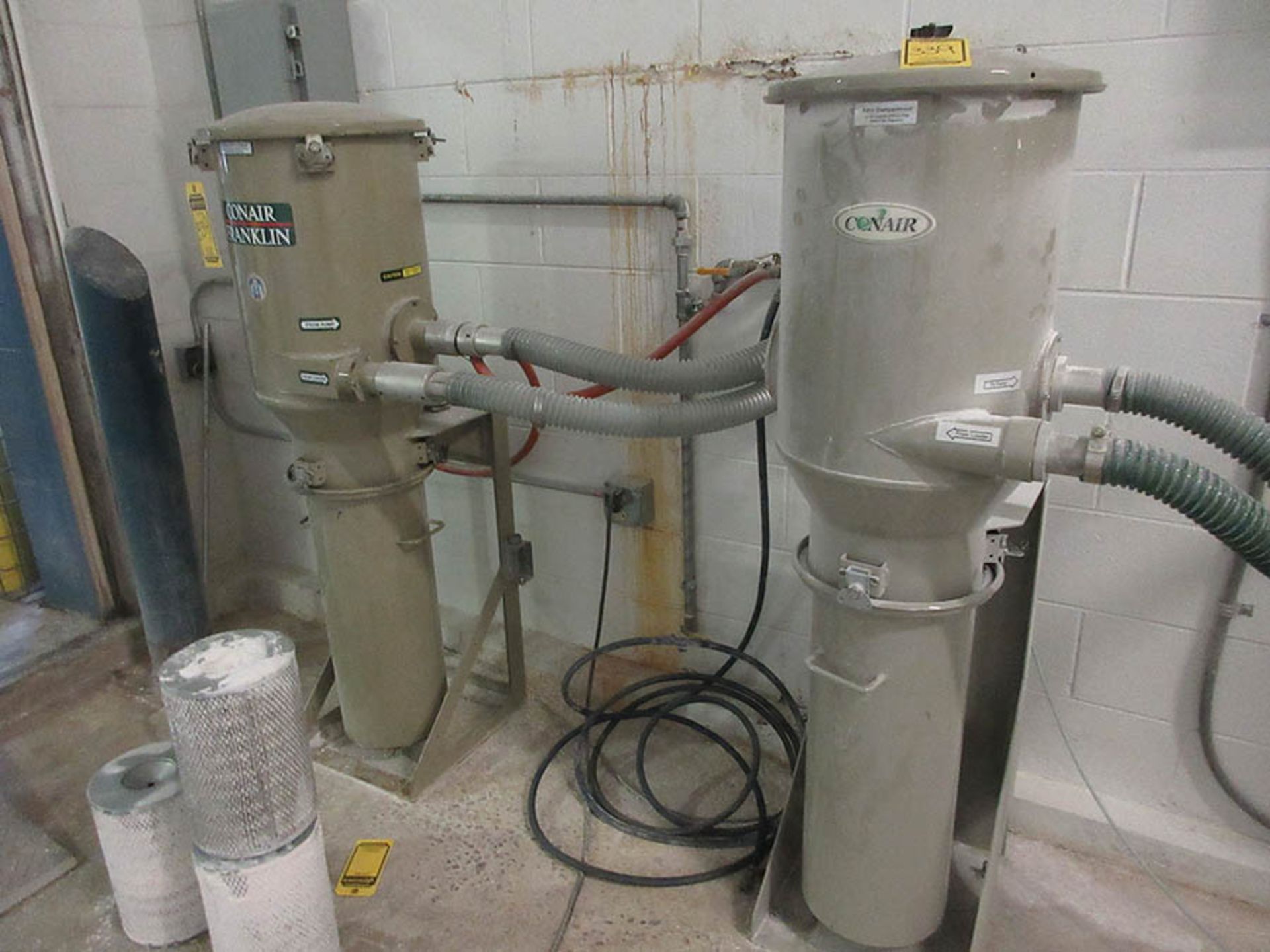 CONAIR DUAL CANISTER FILTER SYSTEM, MODEL 140111K1 & DC W/ CONAIR PD VACUUM SYSTEM, S/N 278770 - Image 3 of 4