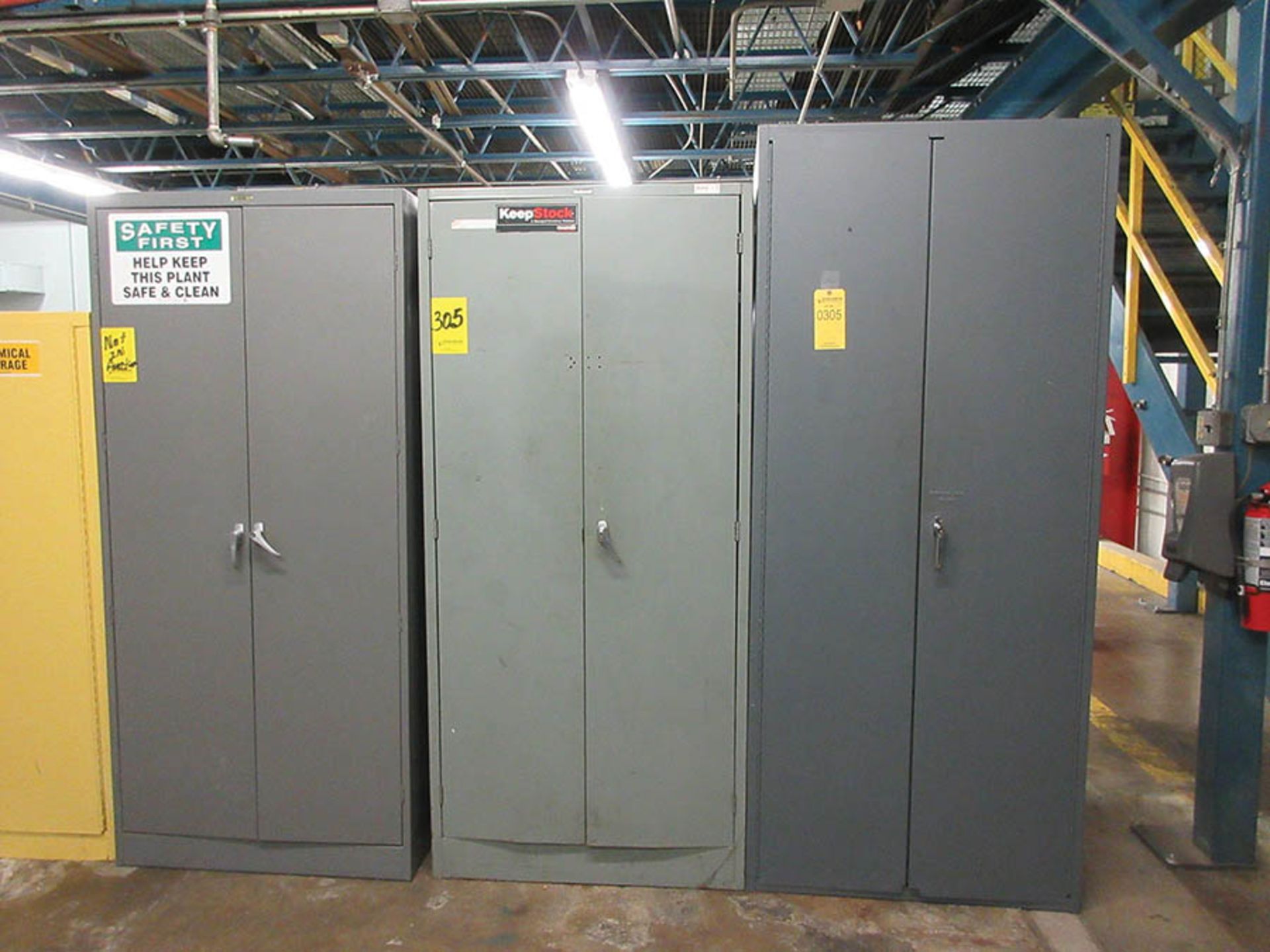 (2) CABINETS W/ CONTENTS OF SERVO MOTORS AND MISCELLANEOUS