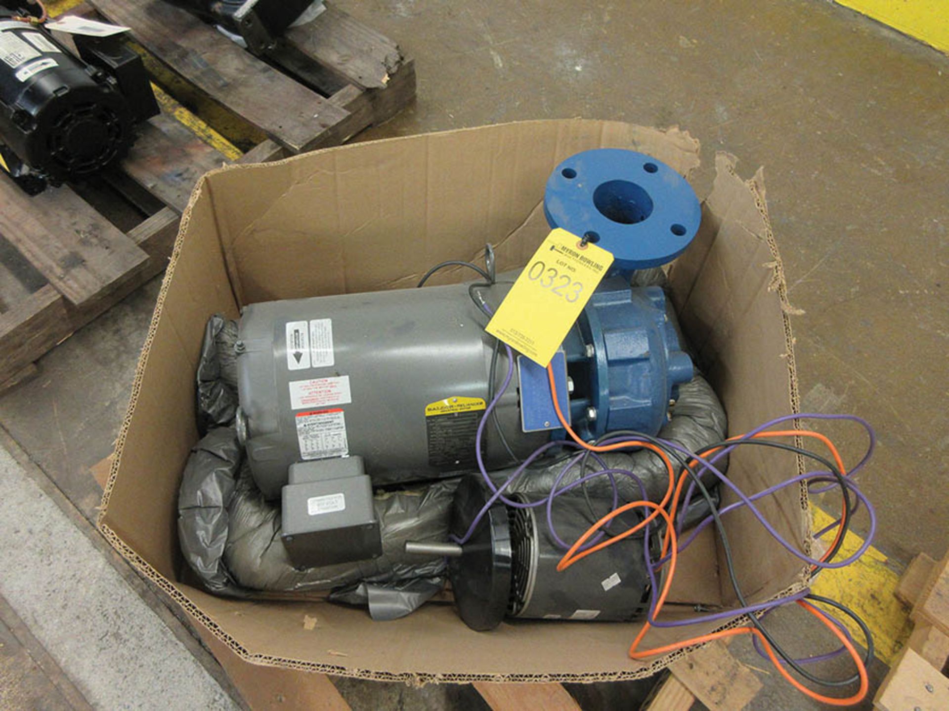 PUMP MOTOR, 10-HP BALDOR, SCOT PUMP