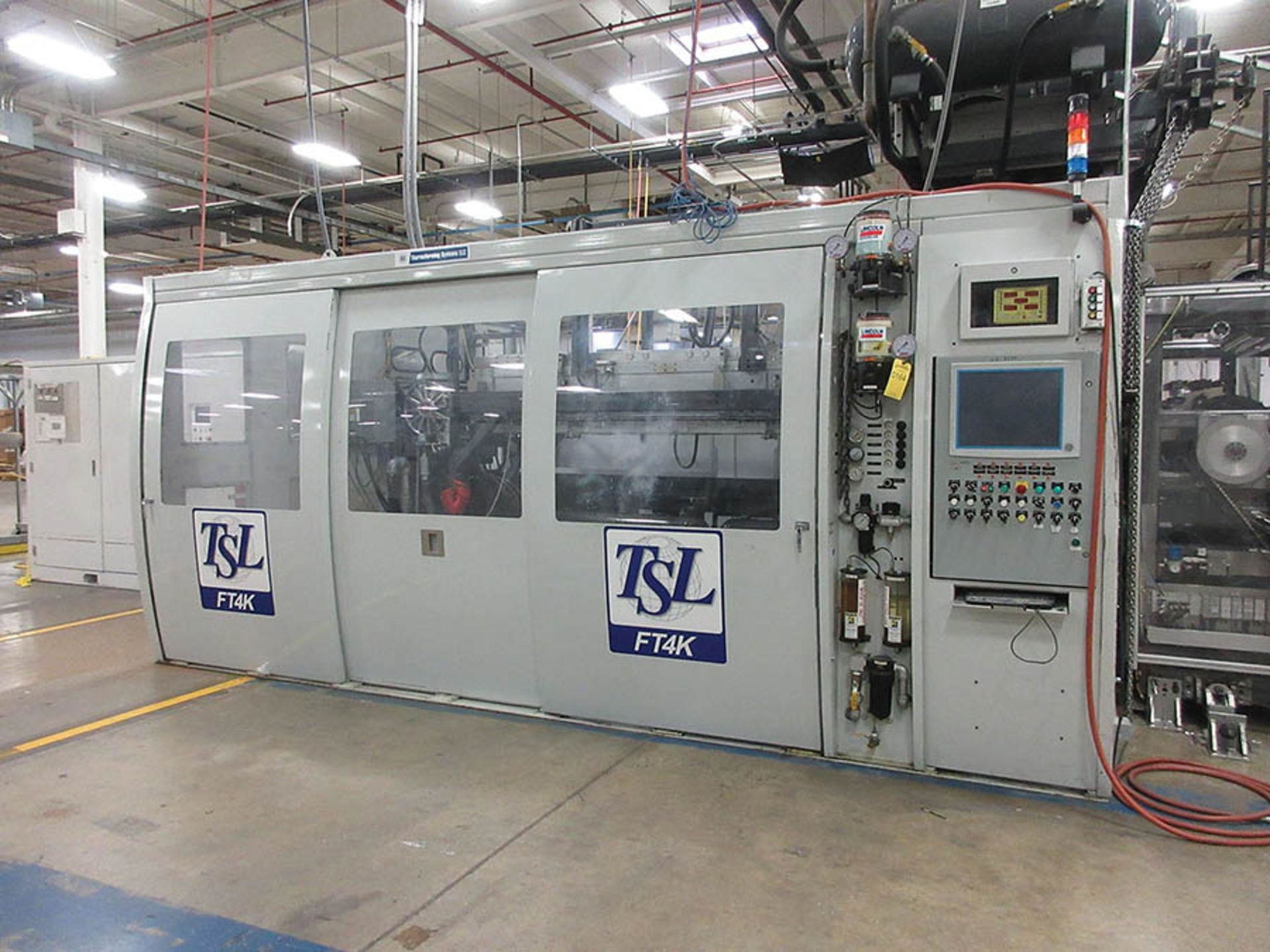 2013 THERMOFORMING SYSTEMS FT4000 THERMOFORMER, S/N 1196, SHEET - .180'' THICKNESS, FORMING - 30.