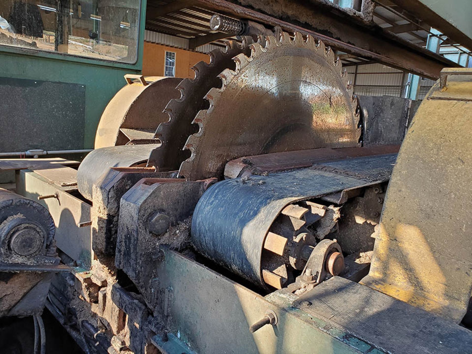 SCRAGG #1 -, COOPER MACHINE COMPANY OVERHEAD END DOGGING SCRAGG MILL, 12'L CAPACITY, INDEPENDENT - Image 3 of 33