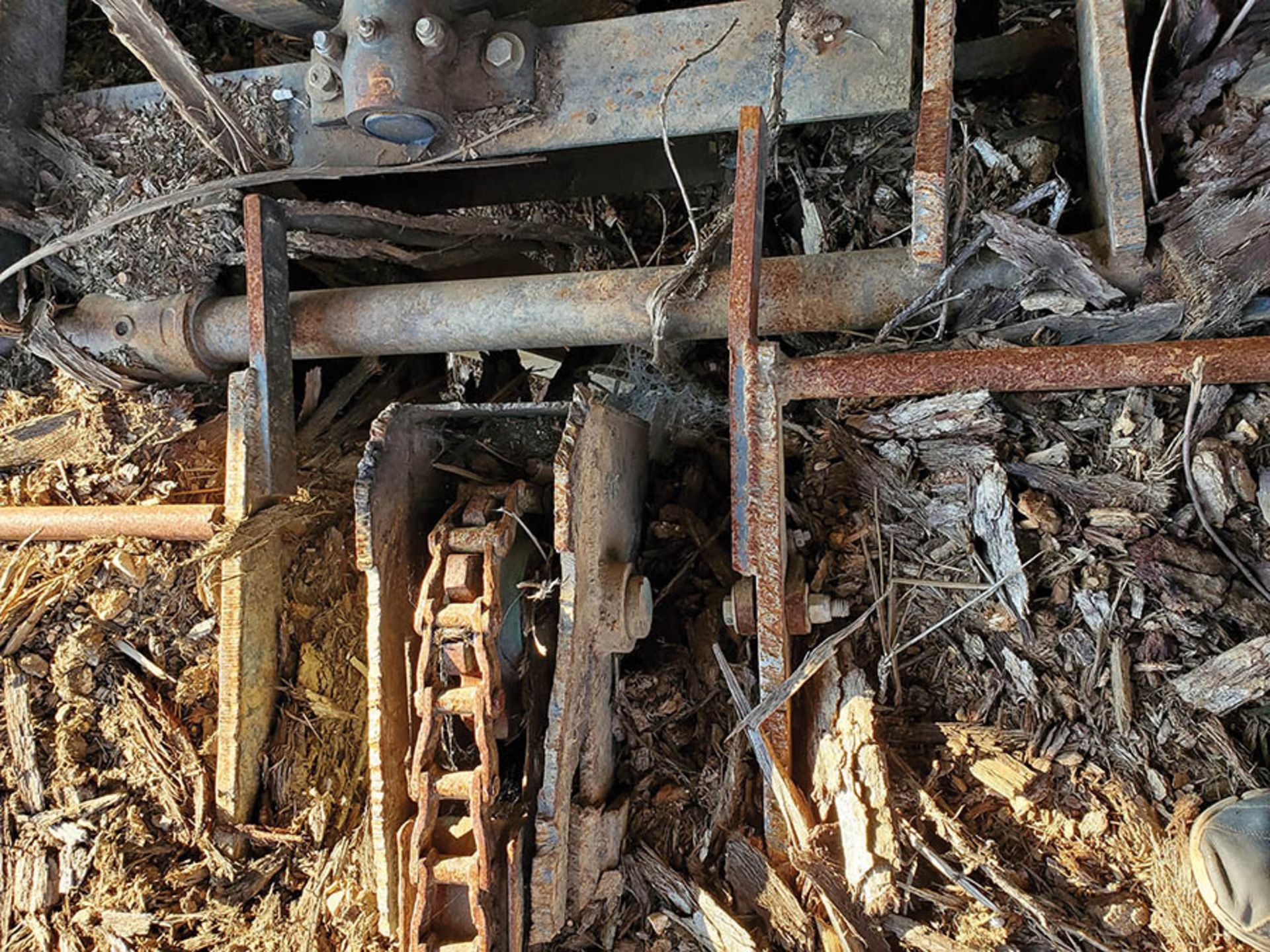 45' HOURGLASS POWER ROLLER SECTION, CHAIN DRIVEN - (1) SECTION W/LOG KICKER TO SAWMILL, (1) - Image 17 of 49