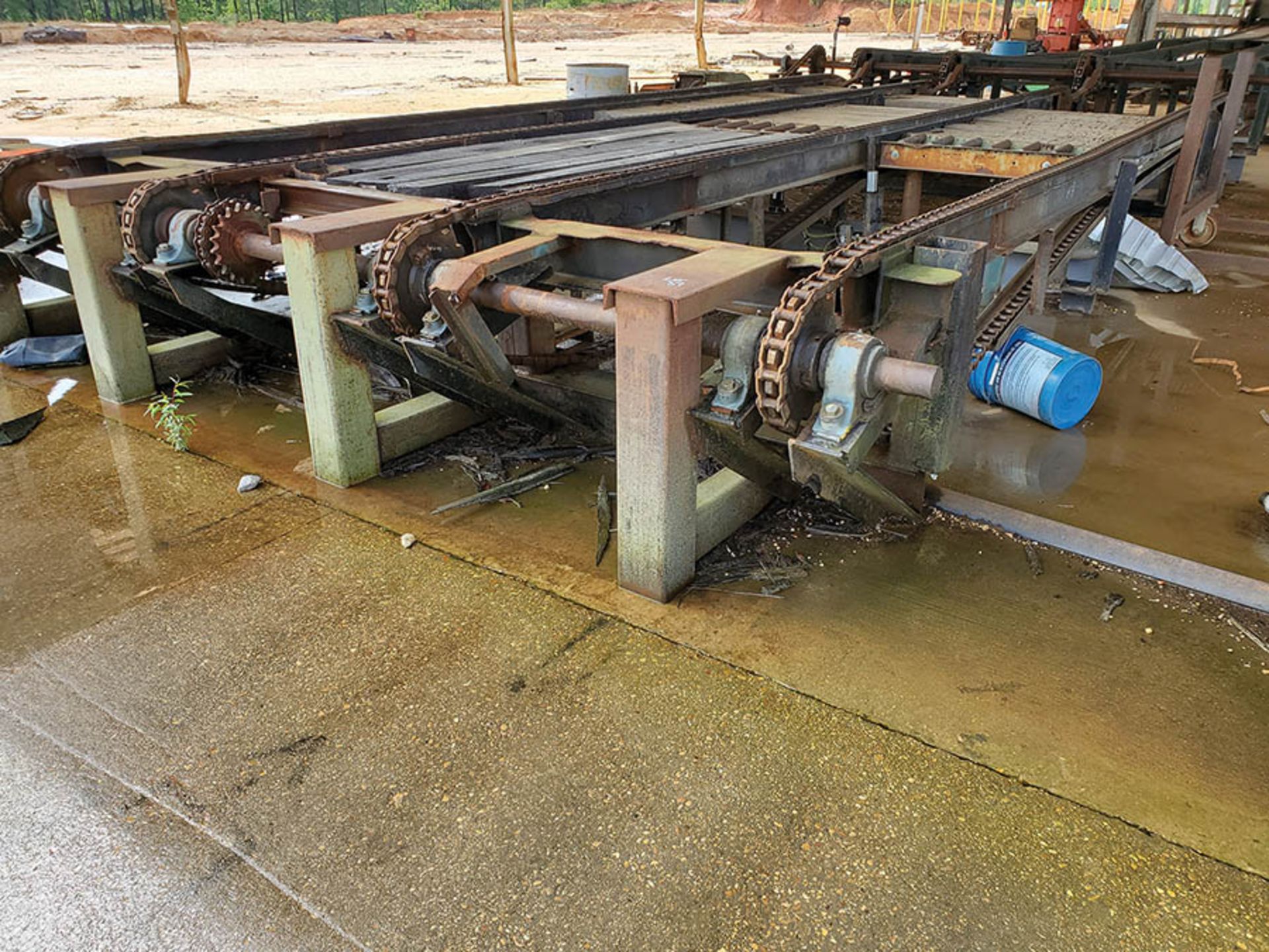 115' 4-STRAND LUMBER SORTING CHAIN W/H-78 CHAIN, MOTOR & DRIVE (HEAVY DUTY) HAS STEEL PLATE - Image 25 of 37