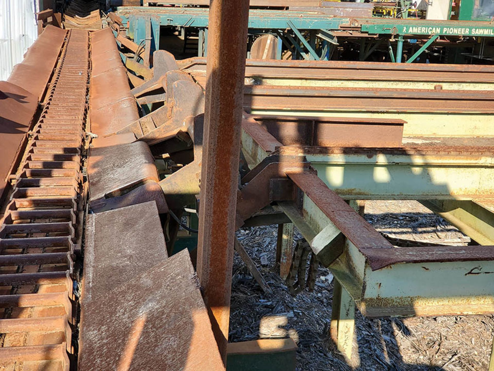 INFEED LOG TROUGH CONVEYOR INTO MILL STRAND SINGLE OF H-82 CHAIN, 4 TONG LOG PICKER ONTO 3 STRAND - Image 2 of 19