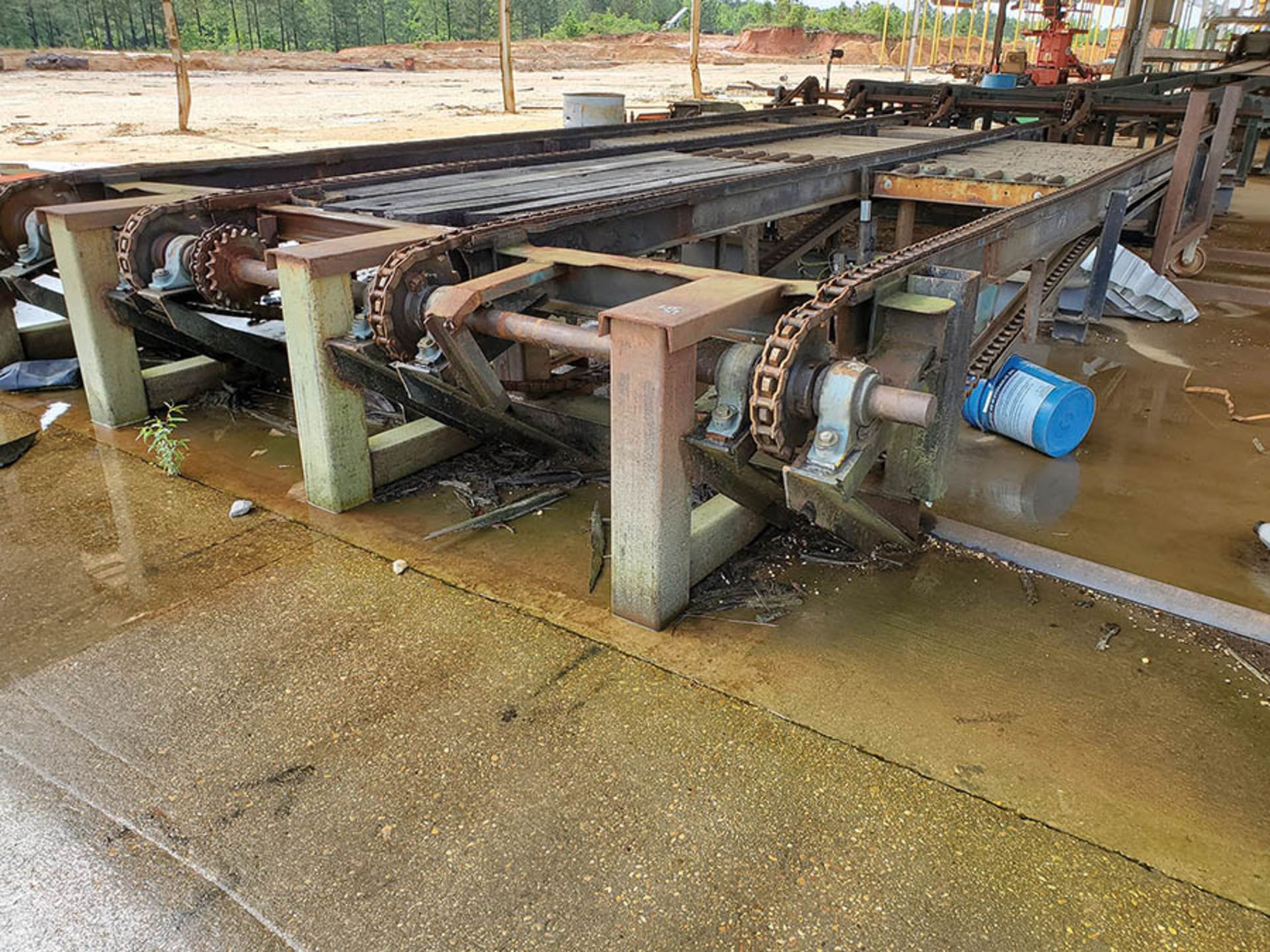 115' 4-STRAND LUMBER SORTING CHAIN W/H-78 CHAIN, MOTOR & DRIVE (HEAVY DUTY) HAS STEEL PLATE - Image 26 of 37