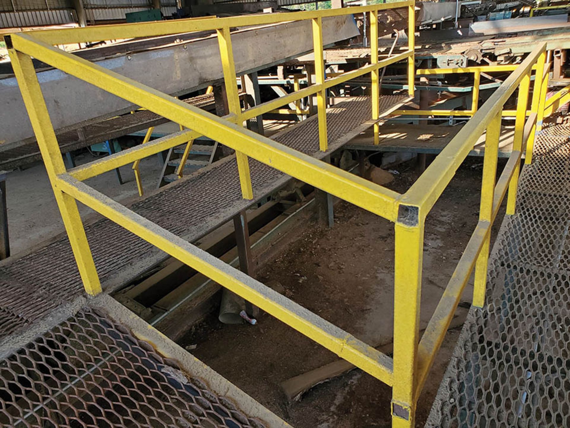 SLAB DUMP CONVEYOR & CANT CATCHER SECTION, 40' OUTFEED ROLL SECTION, #2 OUTFEED ROLLS W/3-STRAND AIR - Image 10 of 12