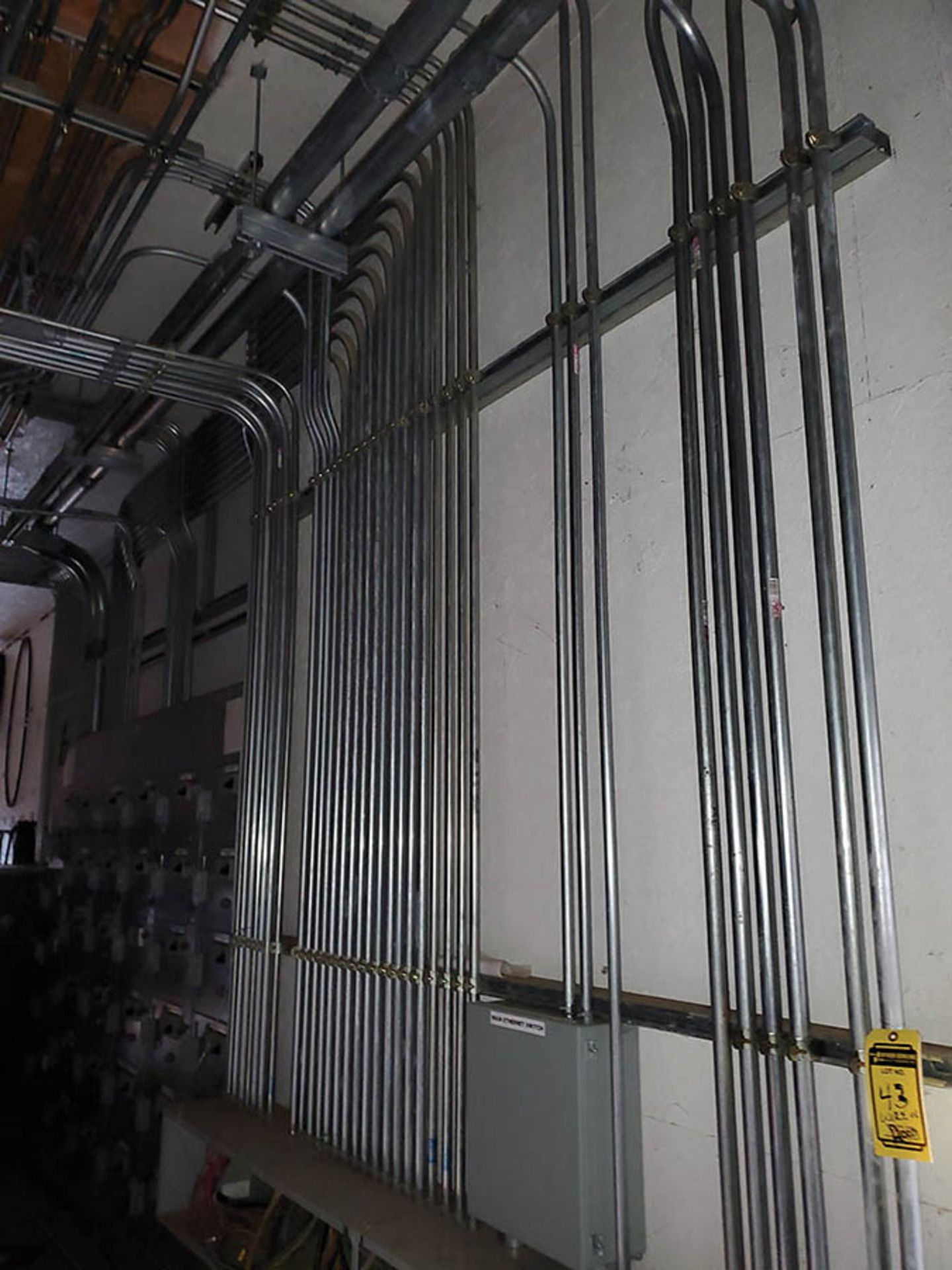 ALL WIRE IN ELECTRICAL ROOM STOPPING AT EACH MCC OR ELECTRICAL PANEL TO POLE - Image 6 of 12