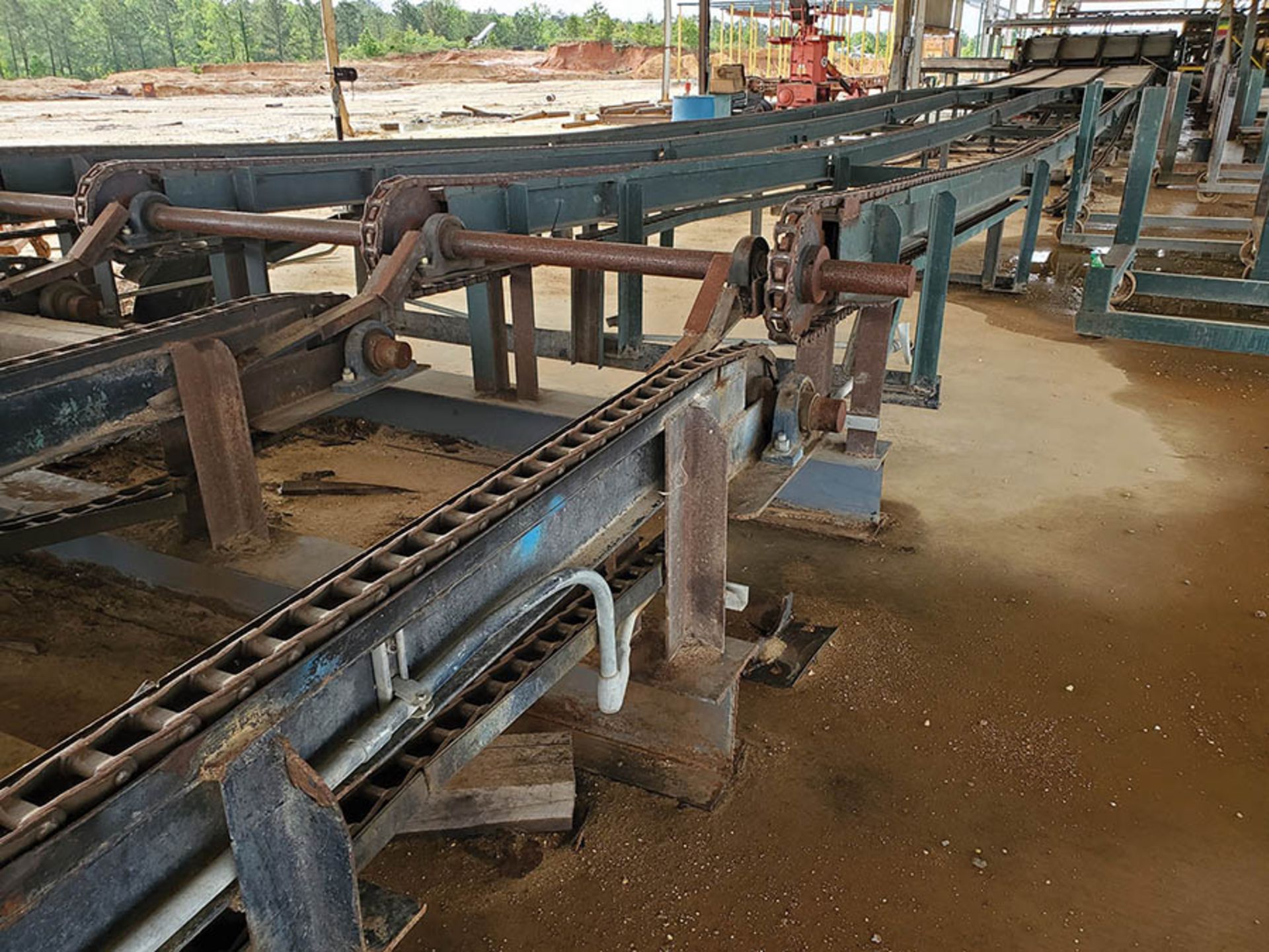 115' 4-STRAND LUMBER SORTING CHAIN W/H-78 CHAIN, MOTOR & DRIVE (HEAVY DUTY) HAS STEEL PLATE - Image 27 of 37