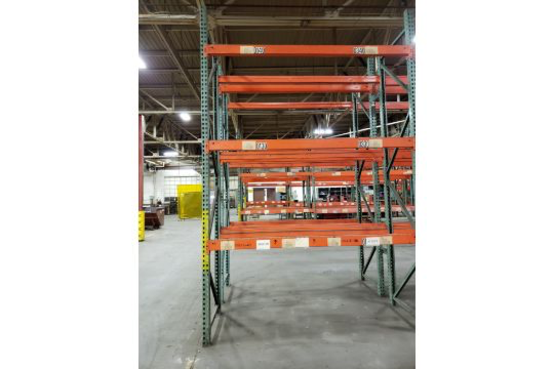 (6) SECTIONS OF PALLET RACKING (APPROX. SIZES - (4) 12' X 8' X 3', (2) 12' X 12' X 3') ***