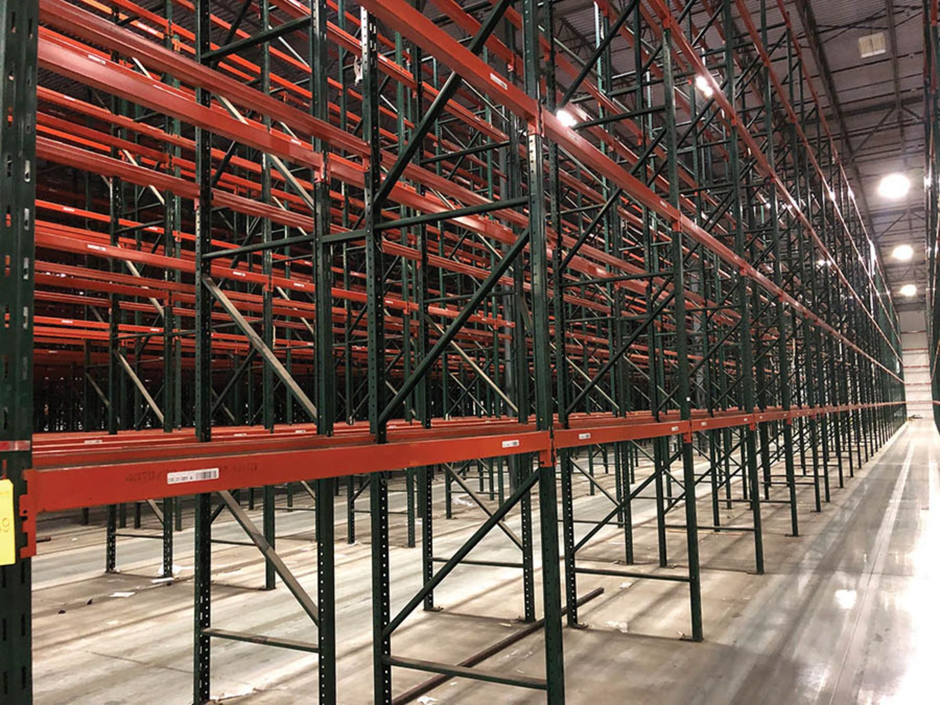 (30) BAYS/SECTIONS OF RIDG-U-RAK PALLET RACKING, CONSISTING OF (31) TOTAL UPRIGHTS- (2) UPRIGHTS ARE